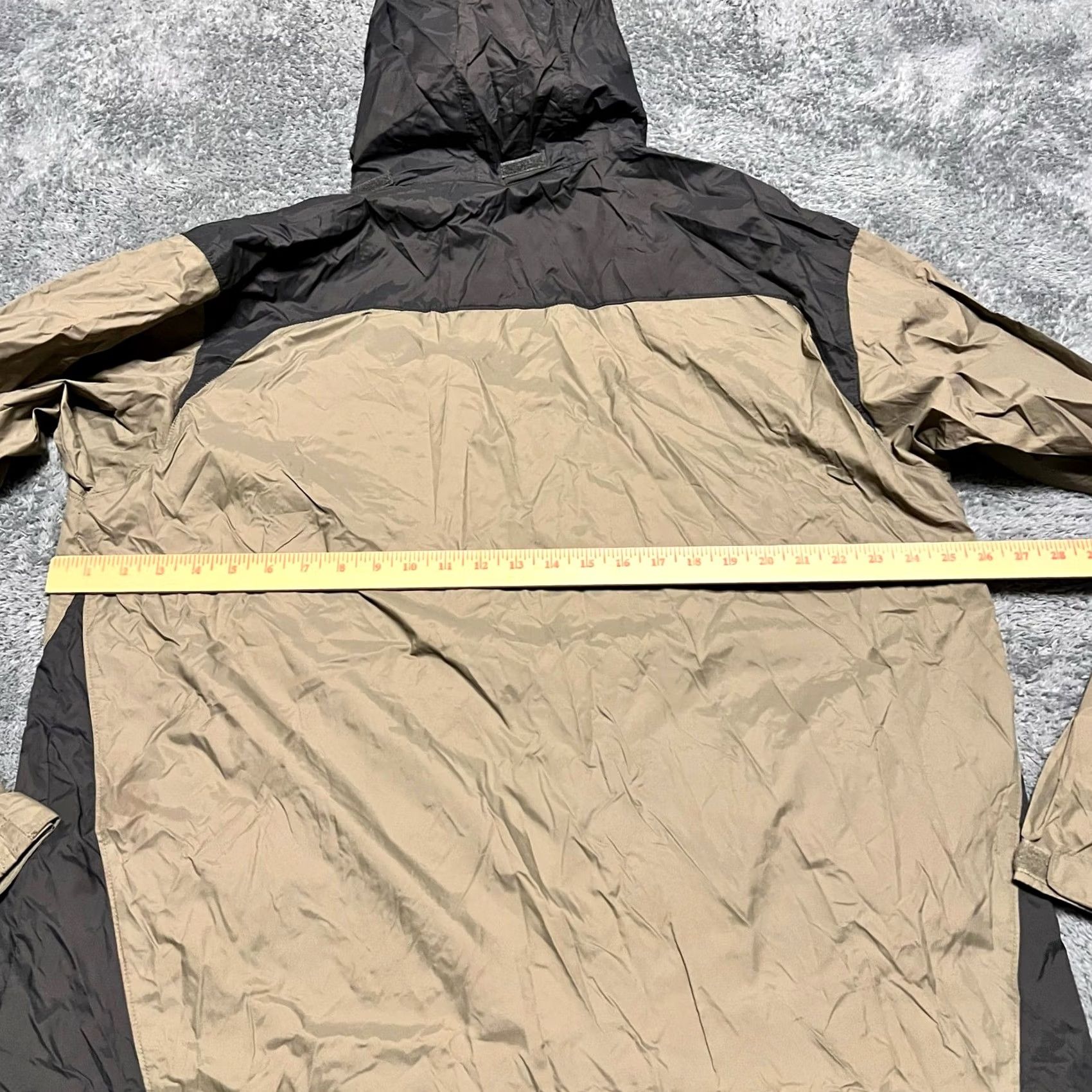 Rains Columbia Jacket Mens XL Nylon Rain Coat Tan Brown Windbreaker Jacket Mens XL Brown Nylon Coat Size US XL / EU 56 / 4 - 4 Thumbnail