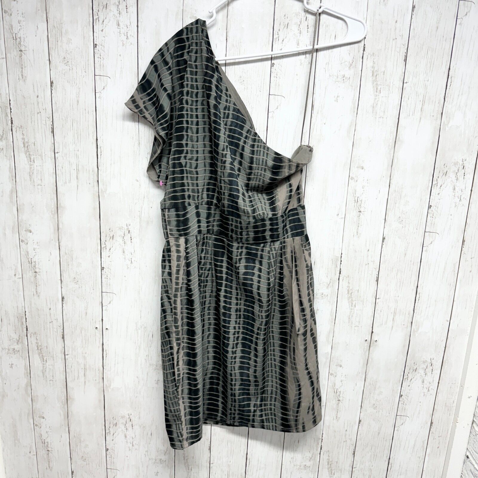 Other W118 by Walter Baker Dress Small One Shoulder Mini Striped Size S / US 4 / IT 40 - 5 Thumbnail