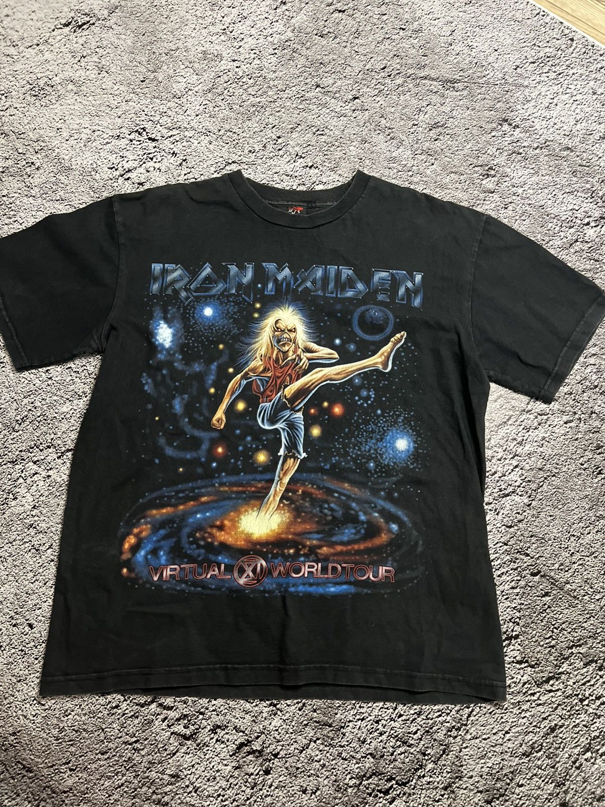 Iron Maiden × Vintage Iron Maiden virtual XI world tour rock band vintage tee Size US L / EU 52-54 / 3 - 2 Thumbnail