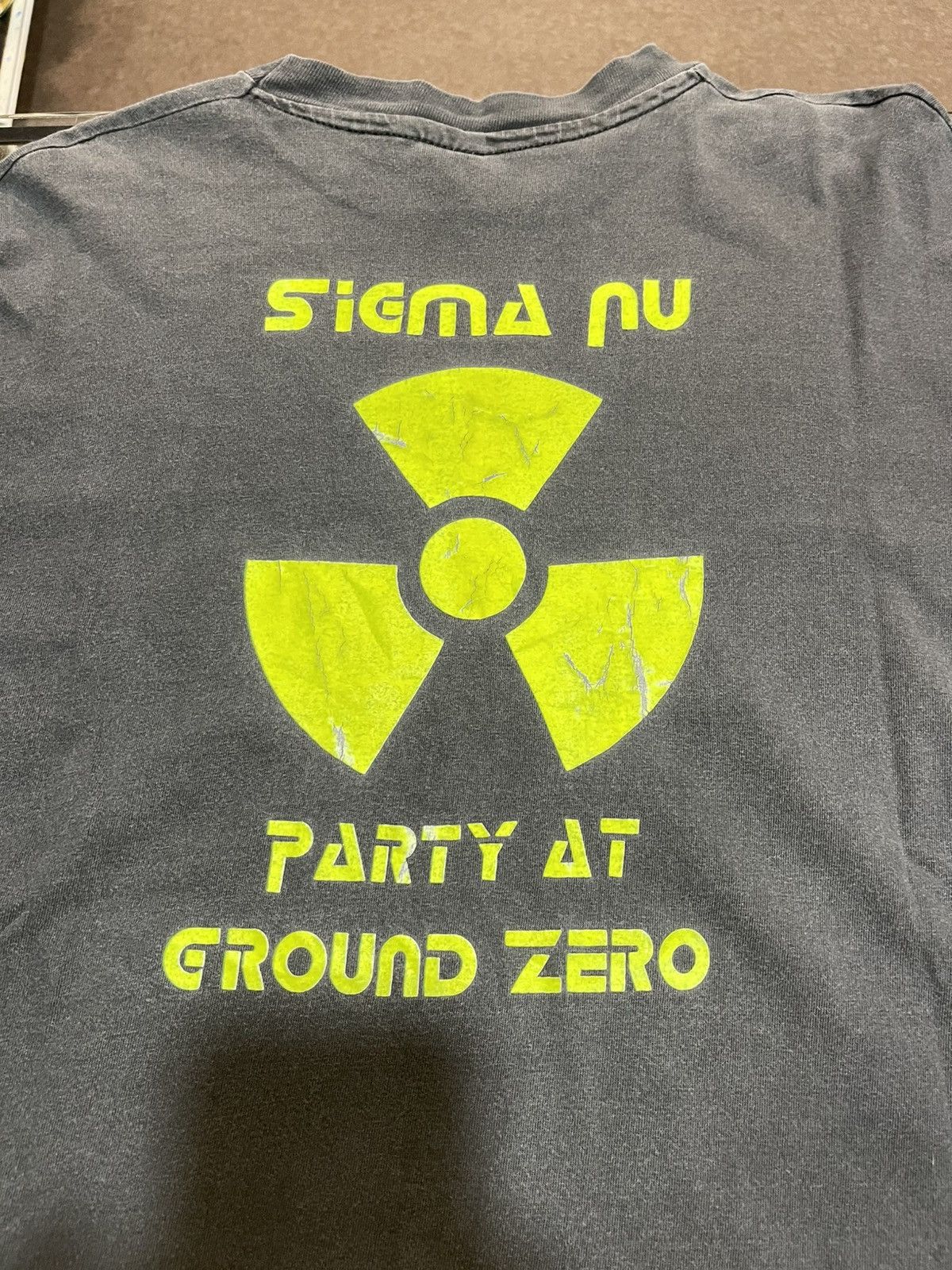 Vintage Vintage Frat 1993 SIGMA NU and Fish Simpsons Concept T shirt Size US XL / EU 56 / 4 - 5 Thumbnail