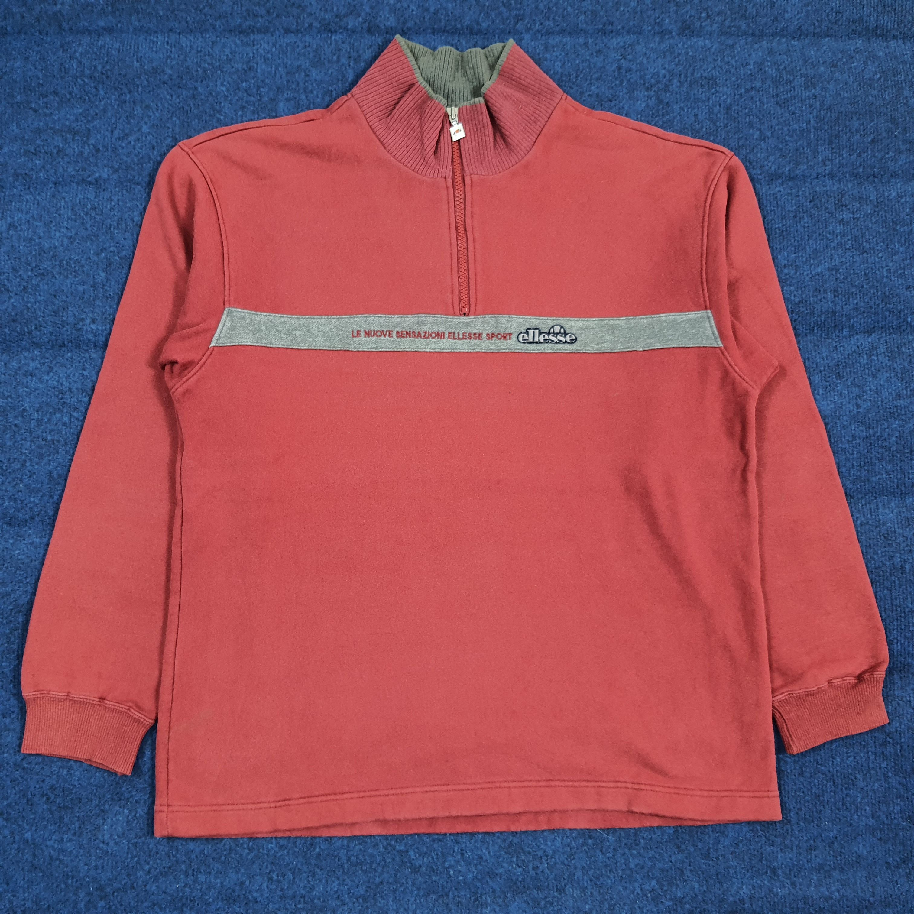 Ellesse Vintage Ellesse Sport Half Zipper Sweatshirt C295N4 Size US M / EU 48-50 / 2 - 1 Thumbnail