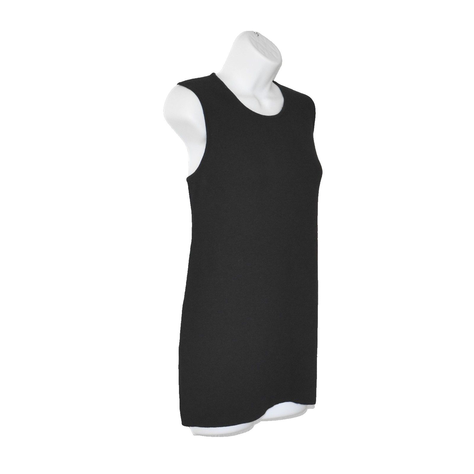 Eileen Fisher EILEEN FISHER Black Wool Knit Crew Neck Sleeveless Top Sz S Size S / US 4 / IT 40 - 2 Thumbnail