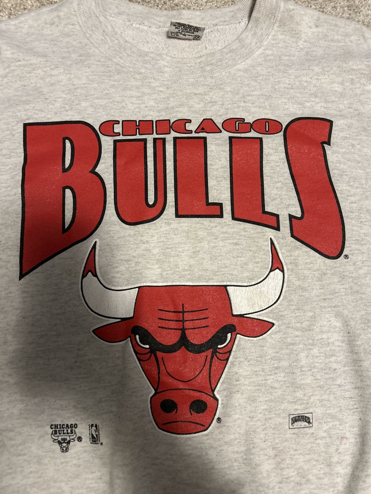Vintage Crazy vintage 90s Chicago bulls crewneck sweatshirt Size US XL / EU 56 / 4 - 2 Thumbnail