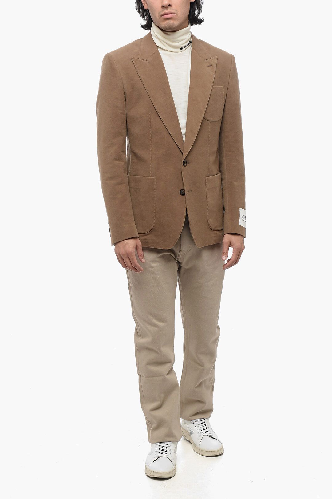 Dolce & Gabbana og1mm0825 Single-Breasted Blazer in Beige Size US M / EU 48-50 / 2 - 3 Thumbnail