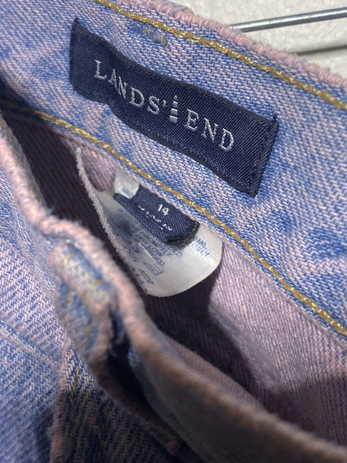Lands' End Pink Dyed Jeans Size US 34 / EU 50 - 2 Thumbnail