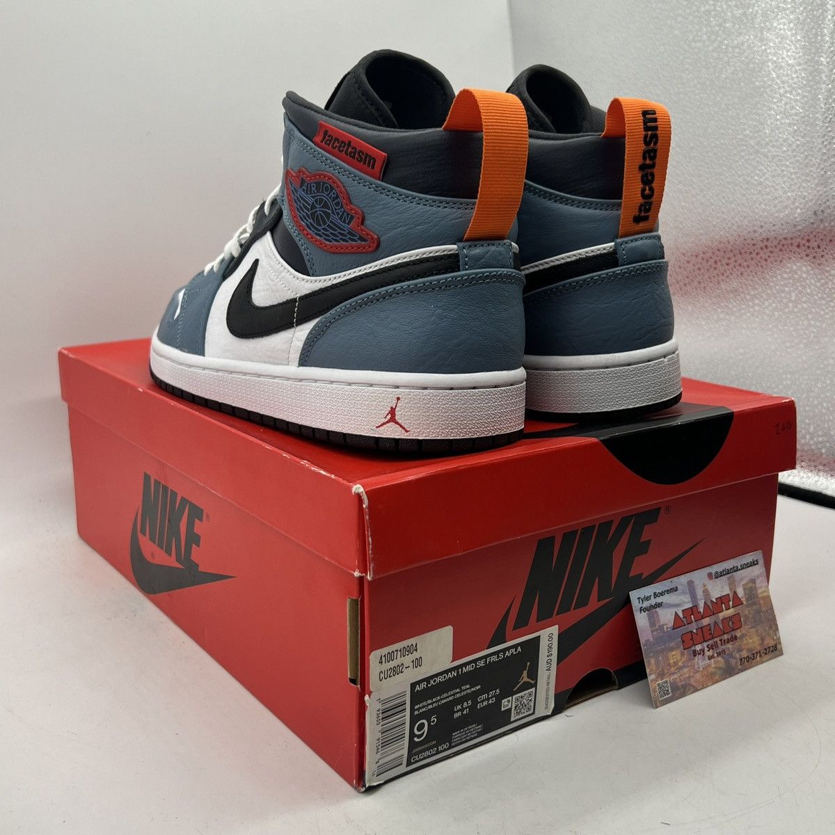 Facetasm x air Jordan mid fearless