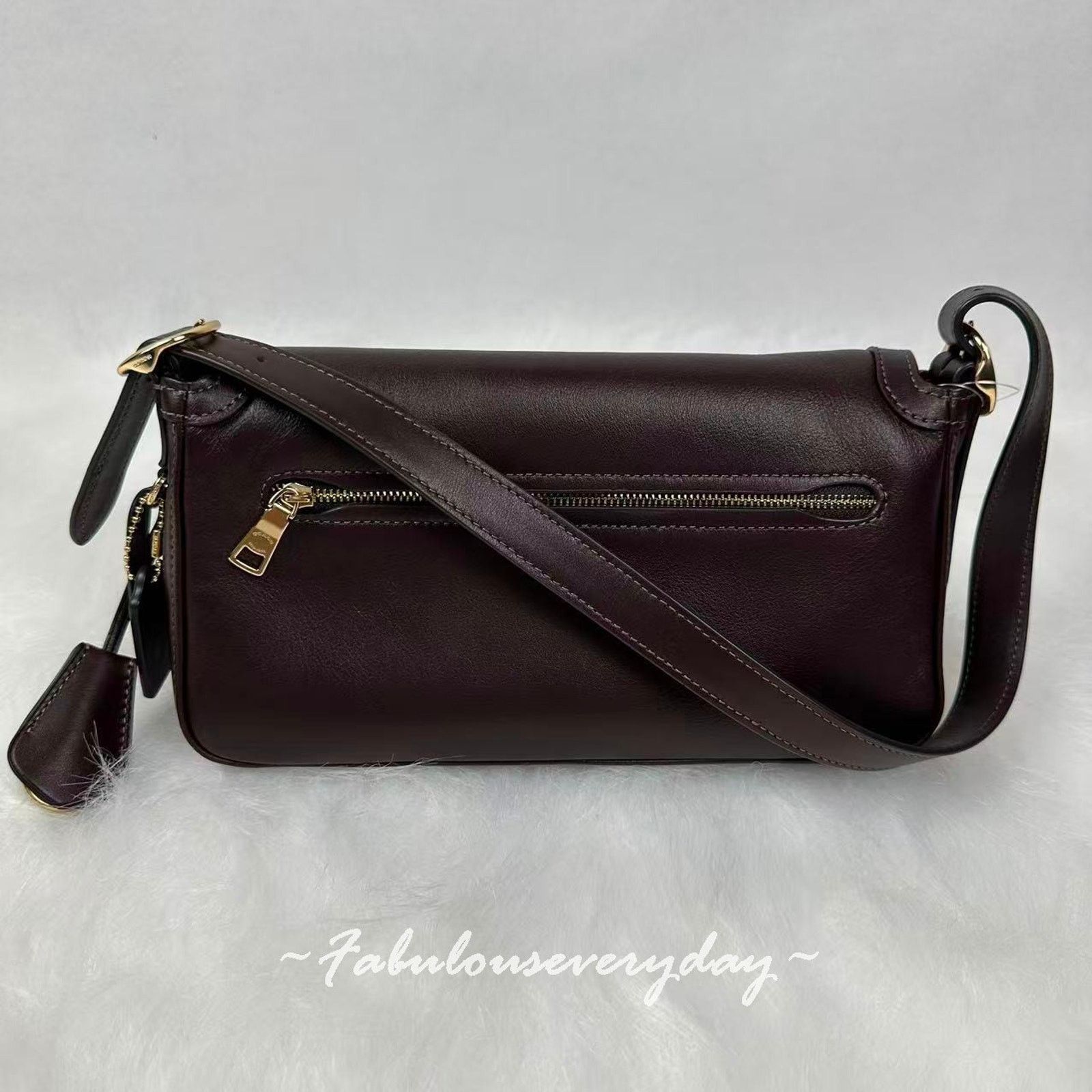 Coach Coach Etta Small Flap Shoulder/Crossbody leather/IM/Espresso Size ONE SIZE - 5 Thumbnail