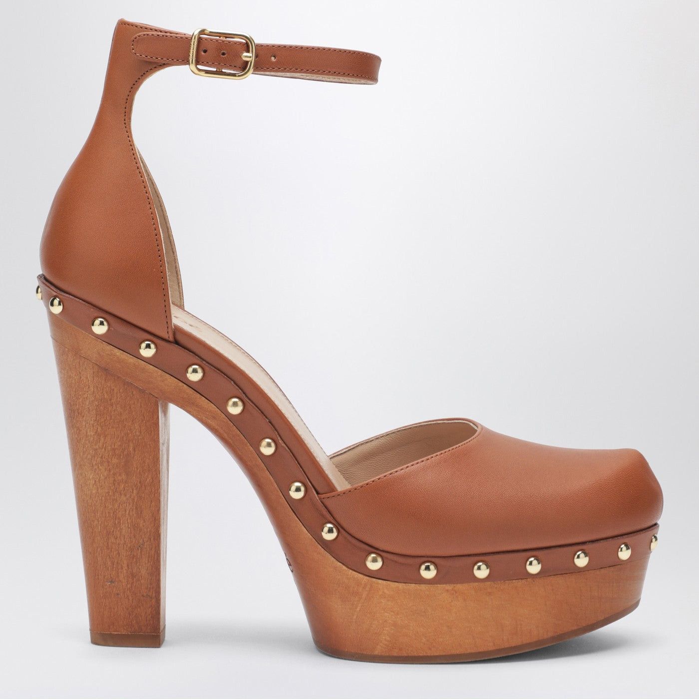 Chloe Chloe Brown Platform Pumps With Studs Size US 9 / IT 39 - 1 Thumbnail