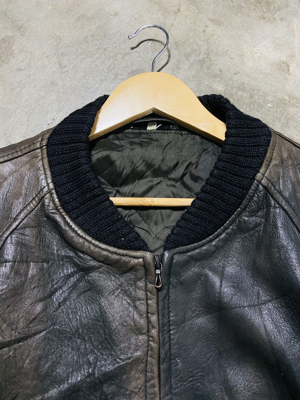 Ermenegildo Zegna Ermenegildo Zegna Leather Bomber Jacket (Made in Italy) Size US L / EU 52-54 / 3 - 11 Thumbnail