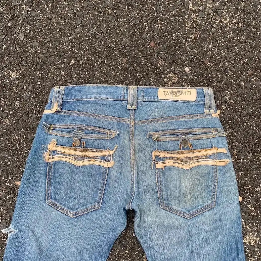 Jimmy Taverniti DESIGNER DENIM TAVERNITI JEANS BY JIMMY TAVERNITI DISTRESSED Size US 33 - 16 Thumbnail