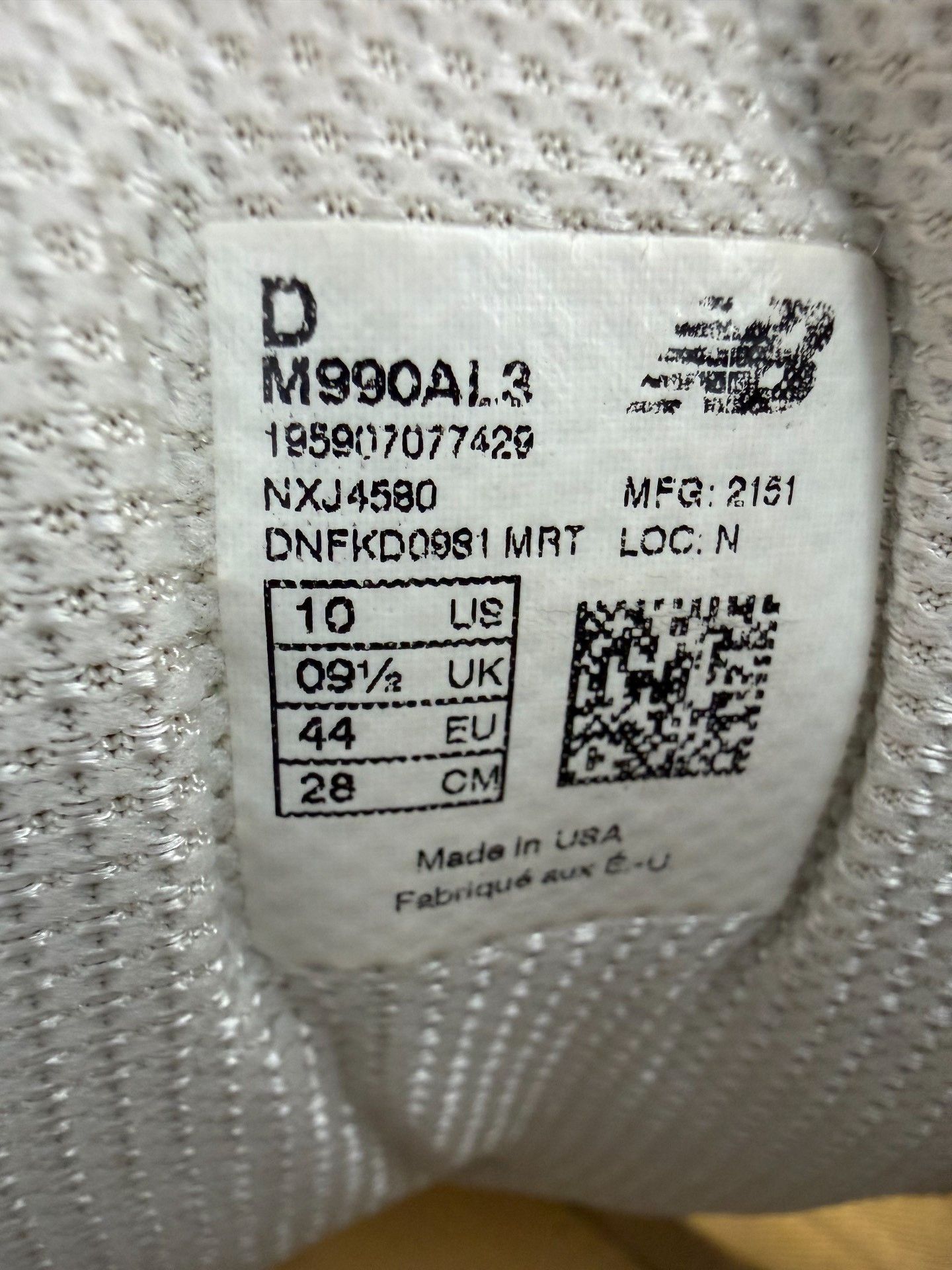 New Balance Balance M990AL3 Sneakers Size US 10 / EU 43 - 8 Thumbnail