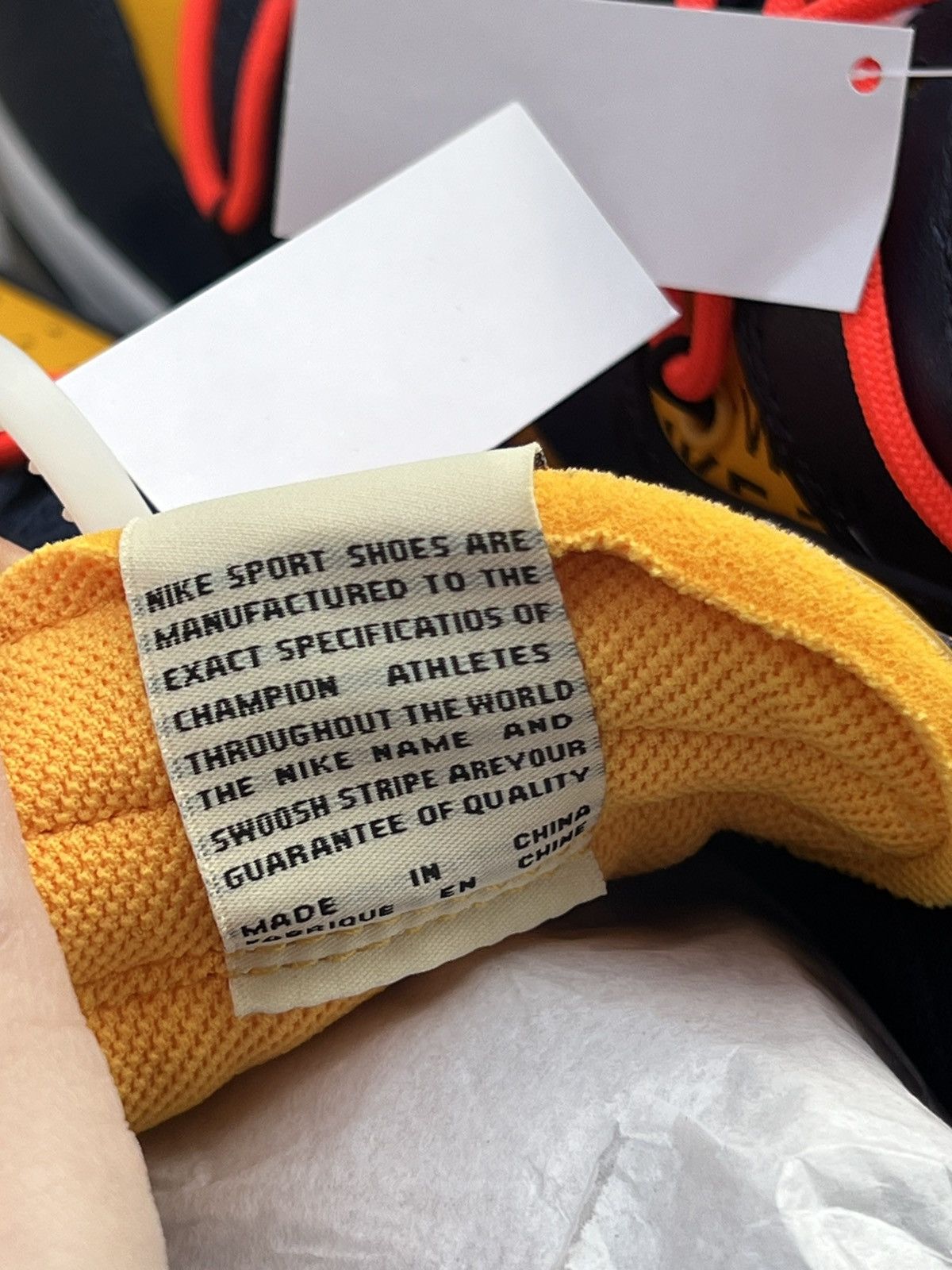 Nike × Off-White Nike Dunk Low x OFF WHITE Michigan New! Size US 10.5 / EU 43-44 - 11 Thumbnail