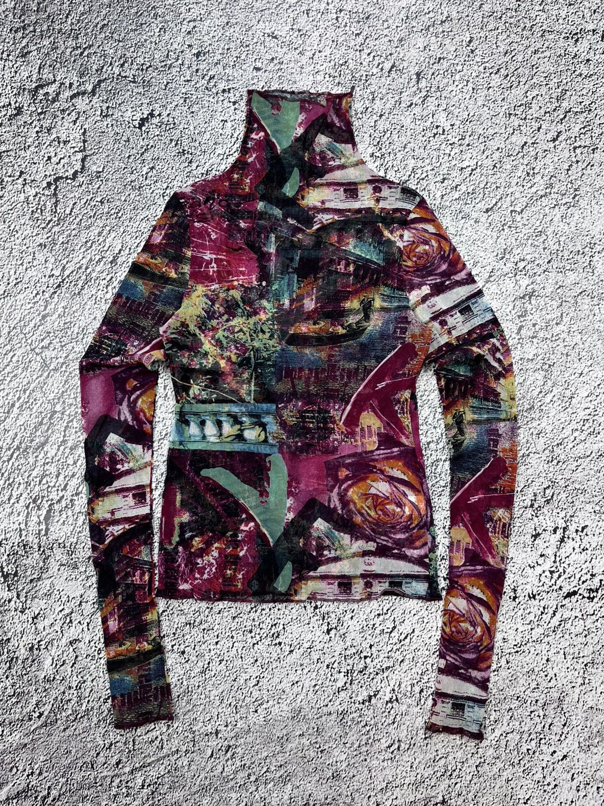 Japanese Brand Vintage multicolour abstract Baroque Renaissance long sleeve Size S / US 4 / IT 40 - 1 Thumbnail