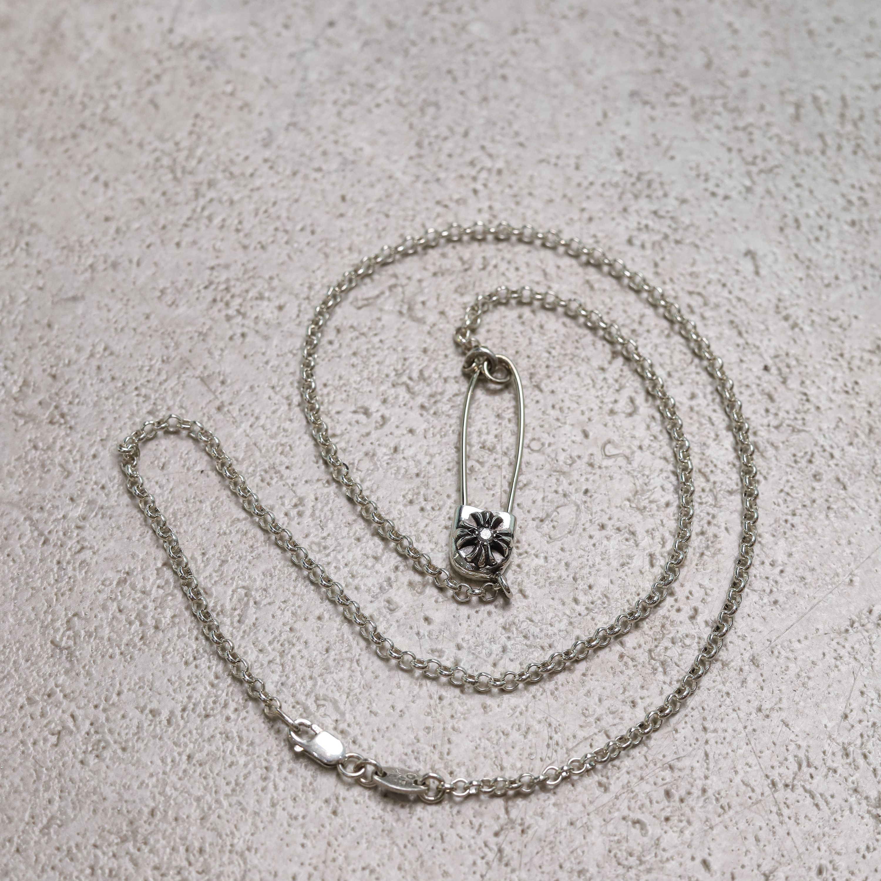 Chrome Hearts CHROME HEARTS DIAMOND Safety Pin Necklace SILVER Size ONE SIZE - 6 Thumbnail