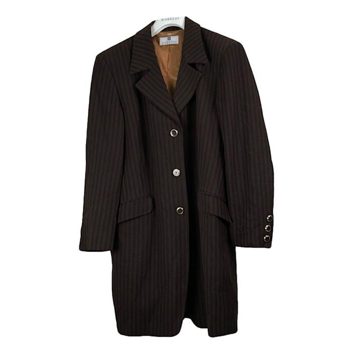 Givenchy Brown Wool Trench Coat Size XL / US 12-14 / IT 48-50 - 1 Thumbnail