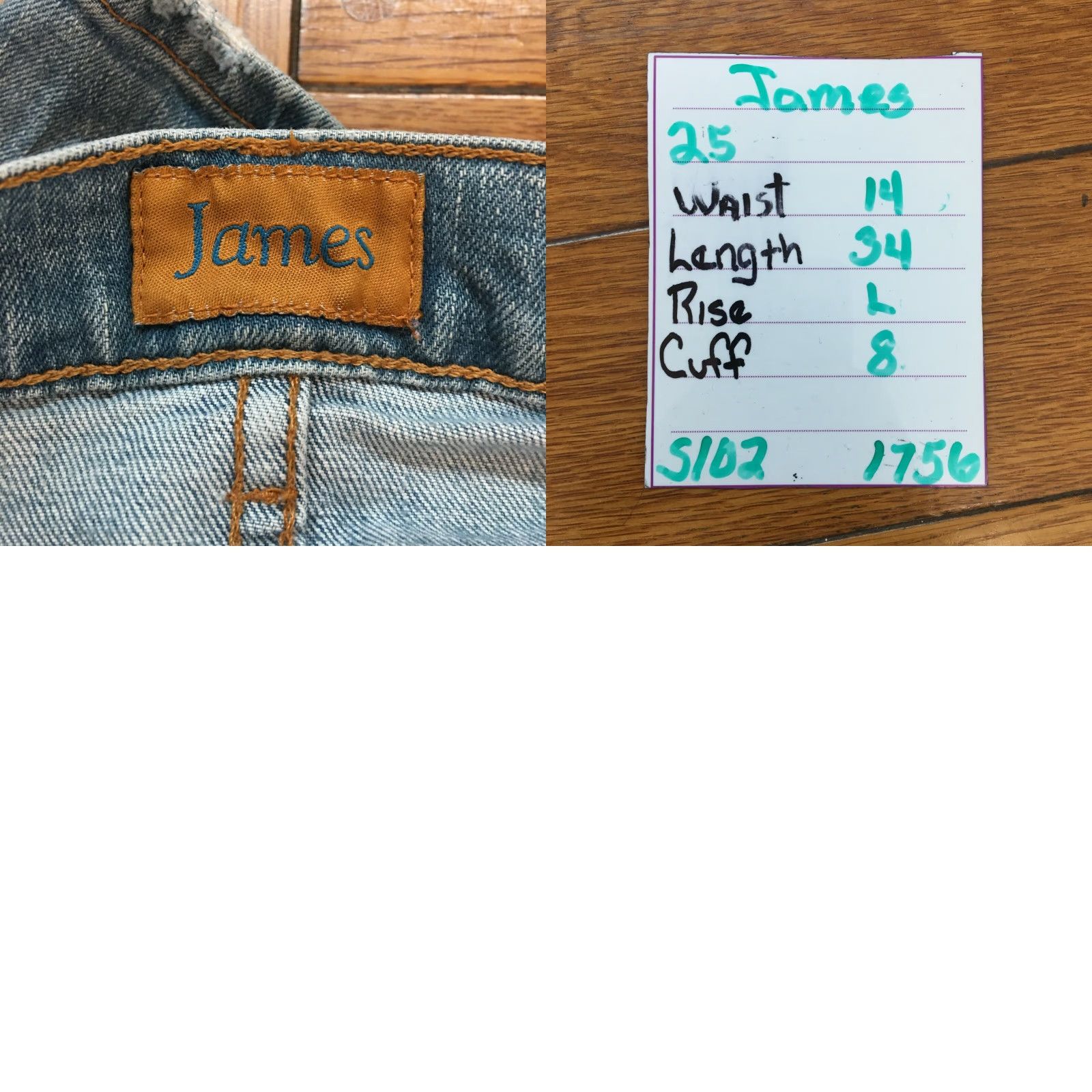 Vintage James Jeans Jeans Women's Size 25 Regular Casual Mid Rise Blue 28X34 Womens Size 42" / US 20 - 8 Thumbnail
