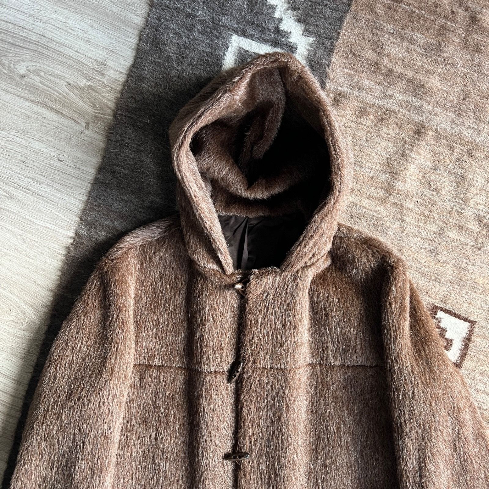 Other Peter Hahn Exclusiv Real Fur Rabbit Hooded Coat 0015BC Size L / US 10 / IT 46 - 2 Thumbnail