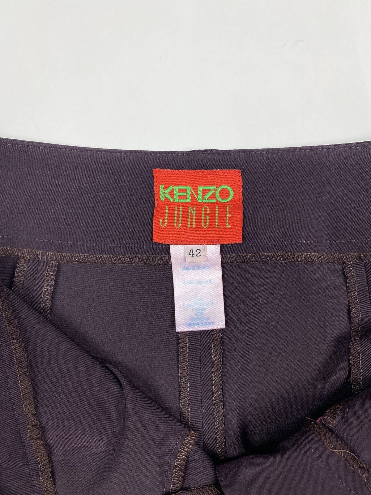 Kenzo Vintage Kenzo Jungle Purple Trousers Pants Size 28" / US 6 / IT 42 - 8 Thumbnail