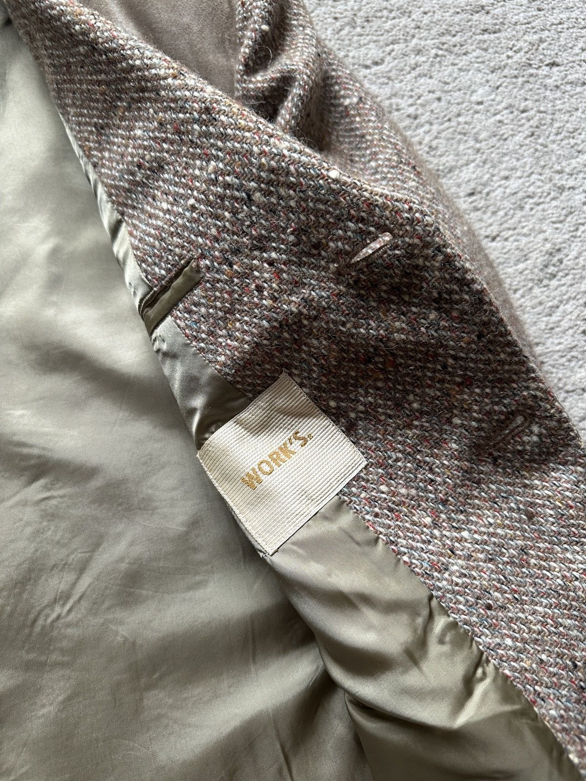 Yohji Yamamoto 1990s Work’s Tweed Leather Jacket Size US L / EU 52-54 / 3 - 16 Thumbnail