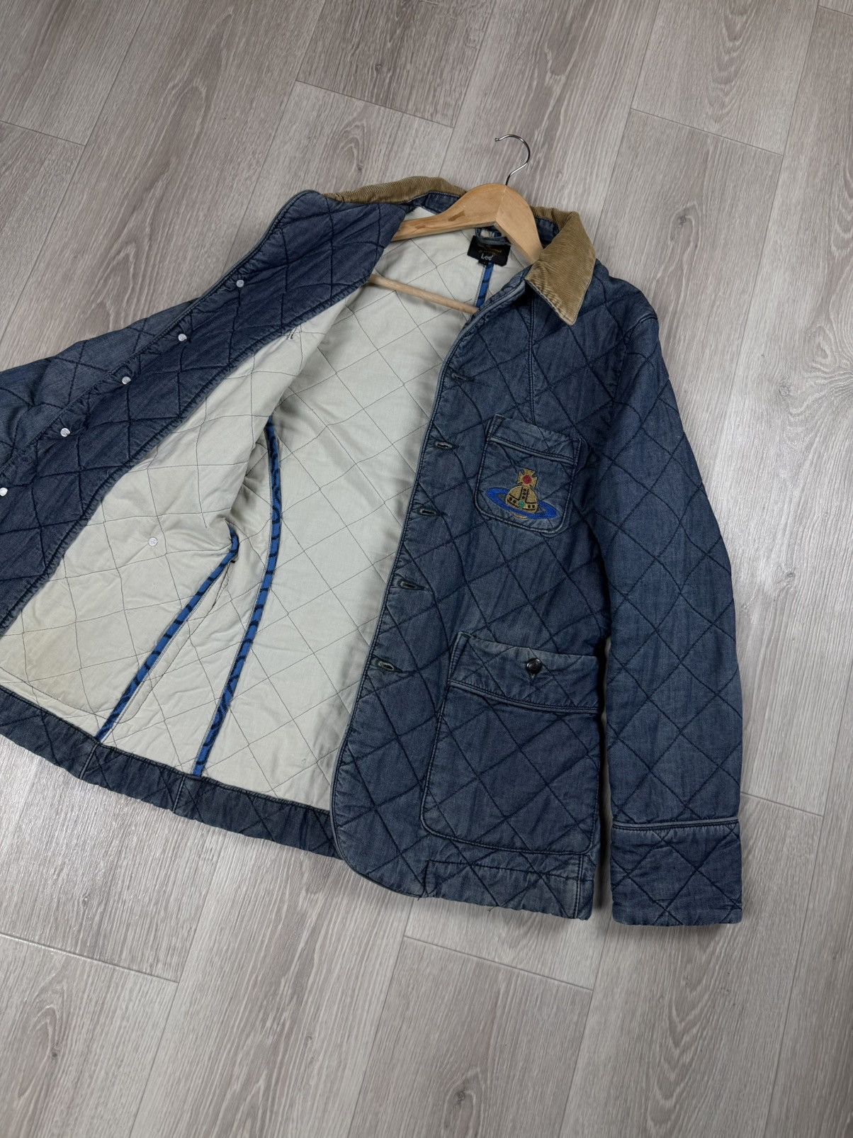 Lee × Vivienne Westwood Vivienne Westwood x Lee Montana Snow Quilted Denim Jacket Size US M / EU 48-50 / 2 - 8 Thumbnail