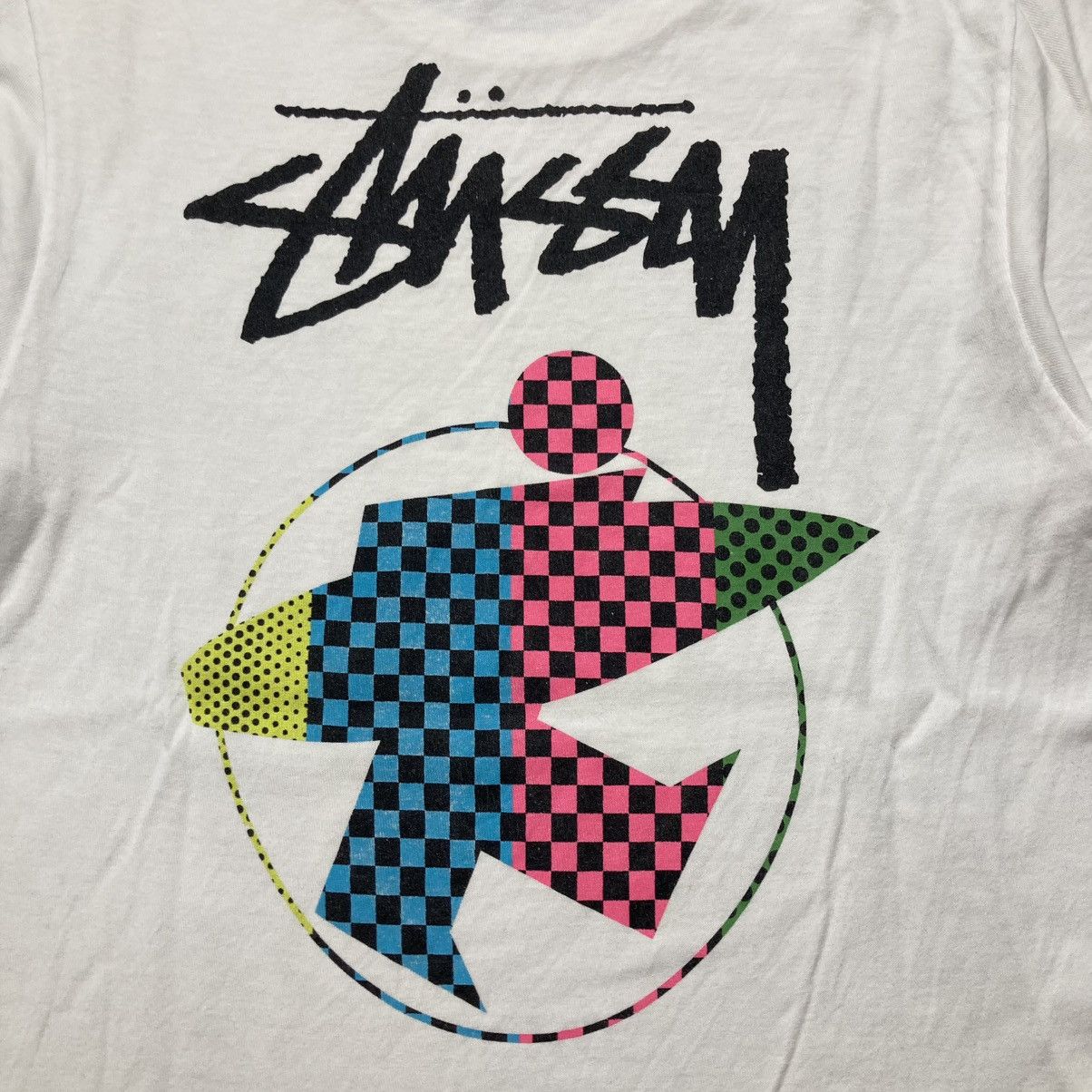 Stussy Stussy Surfman Beach Logo T-shirt White Size US S / EU 44-46 / 1 - 4 Thumbnail