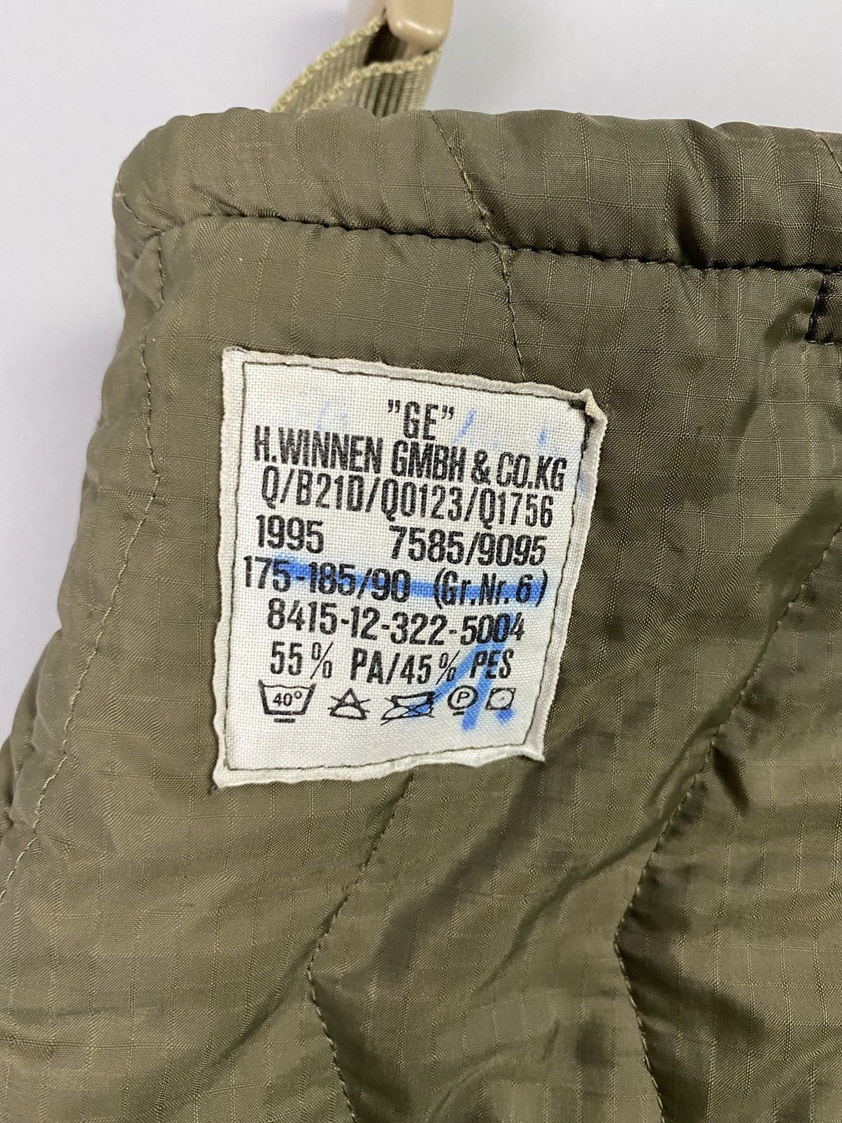 Vintage Upcycled Military Jacket Tote Bag - handmade Size ONE SIZE - 6 Thumbnail