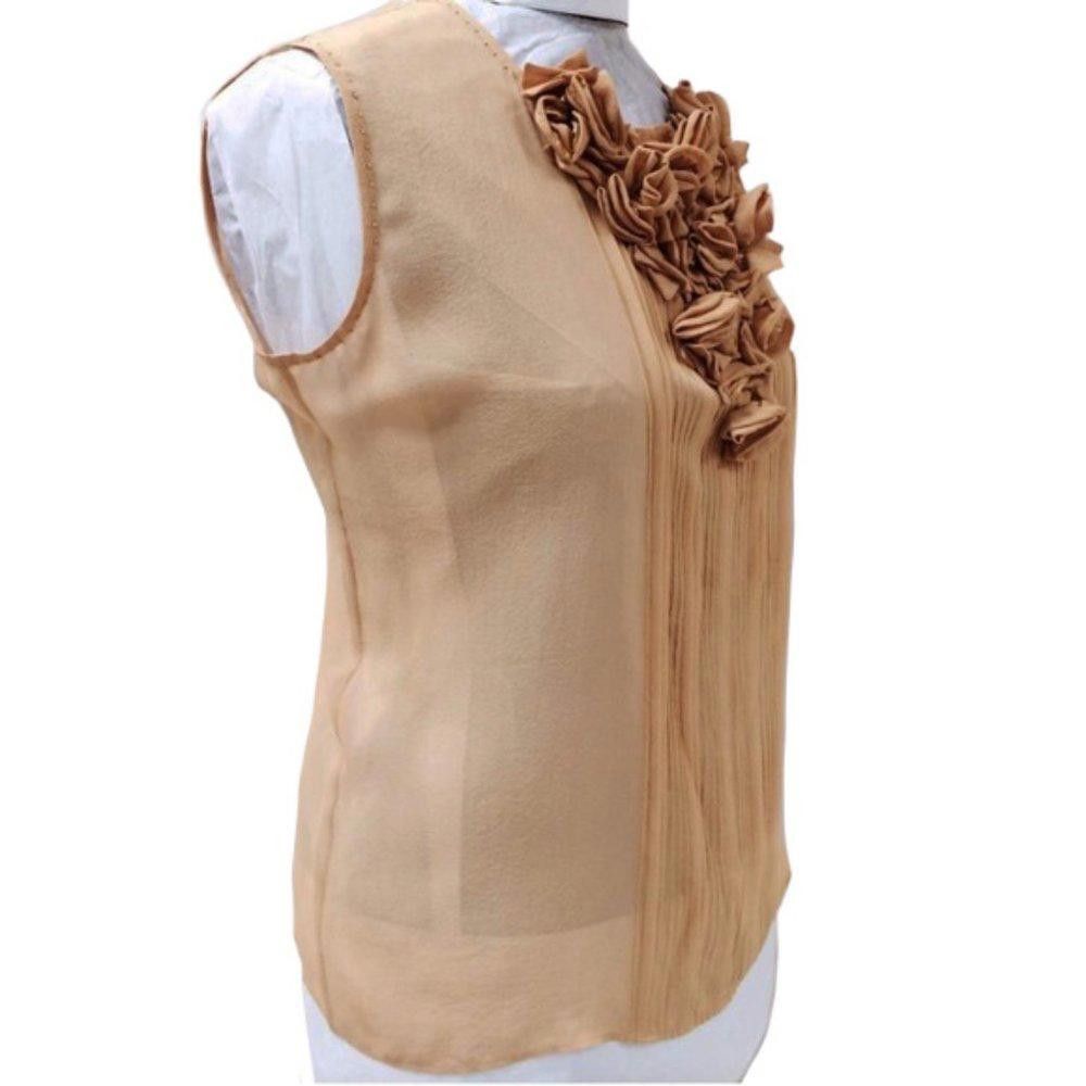 Designer Aquilano Rimondi Blush Sleeveless Blouse Size M / US 6-8 / IT 42-44 - 2 Thumbnail