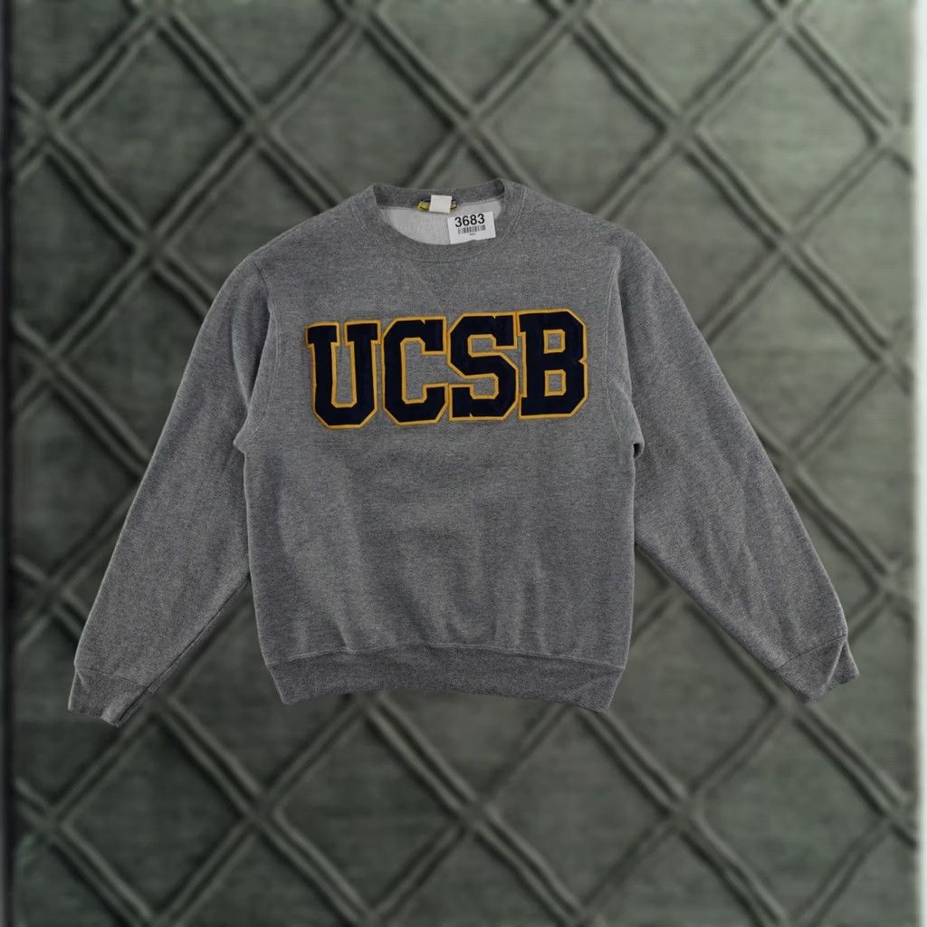 Vintage VINTAGE Campus Collection Sweatshirt Shirt Mens Small (19X24) Gray Sweatshirt Pullover 90s? Size US S / EU 44-46 / 1 - 1 Thumbnail