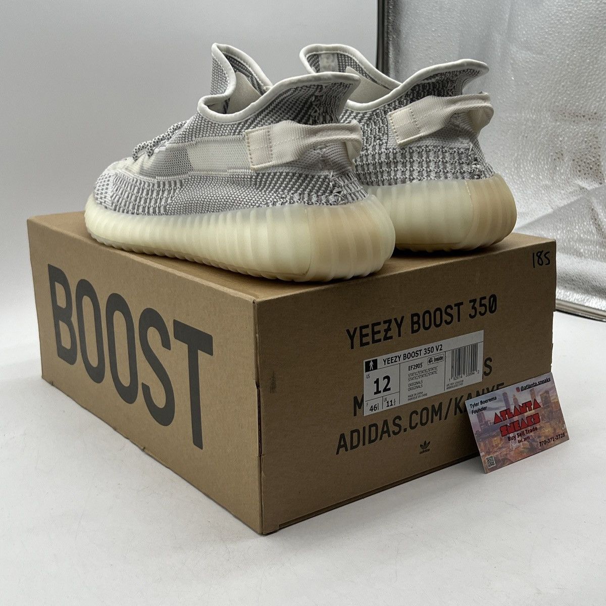 Adidas Yeezy boost 350 static non reflective Size US 12 / EU 45 - 4 Thumbnail