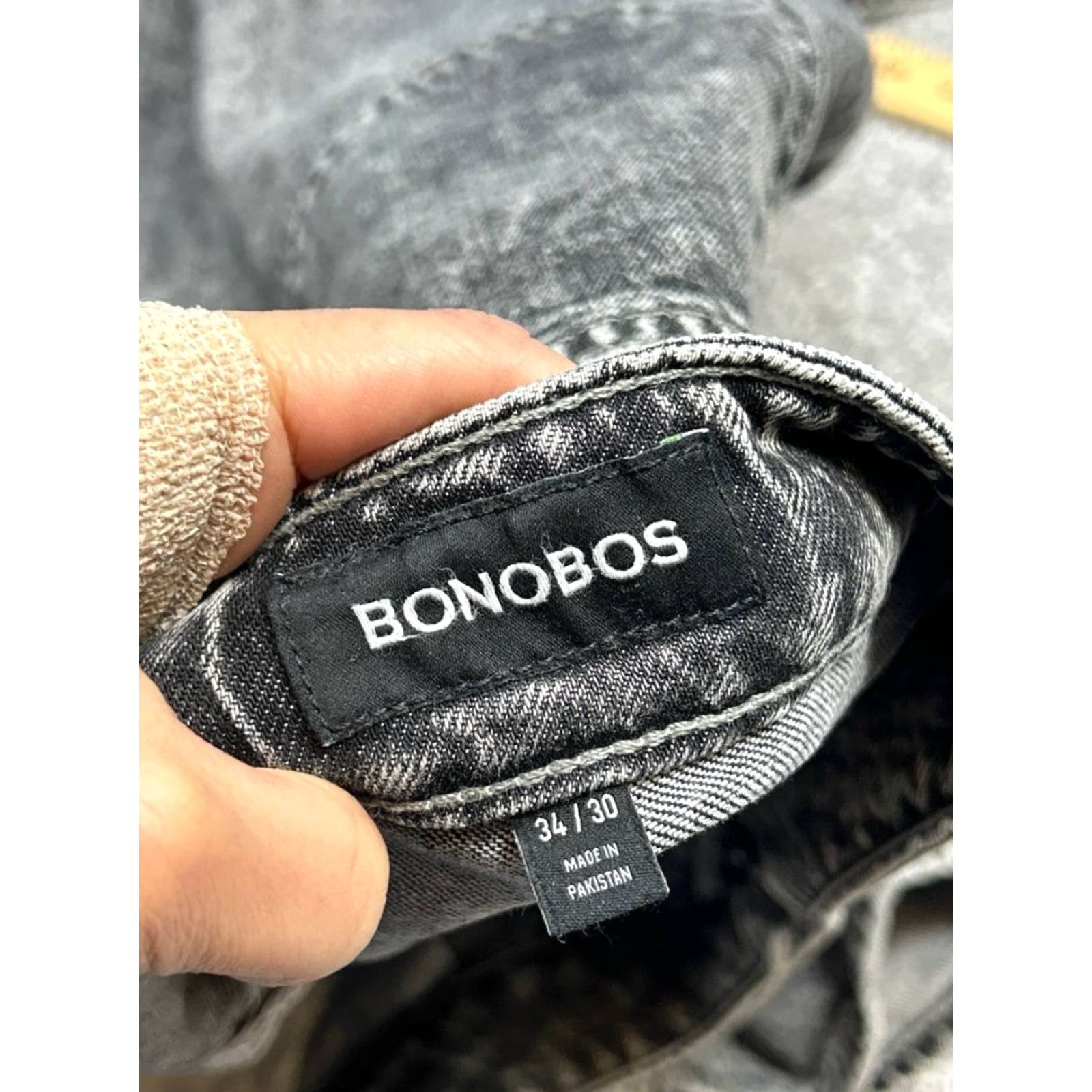 Bonobos Bonobos Jeans Mens 34 Gray Denim Cotton Mid Rise Athletic Fit Straight Leg 36x29 Size US 34 / EU 50 - 7 Thumbnail