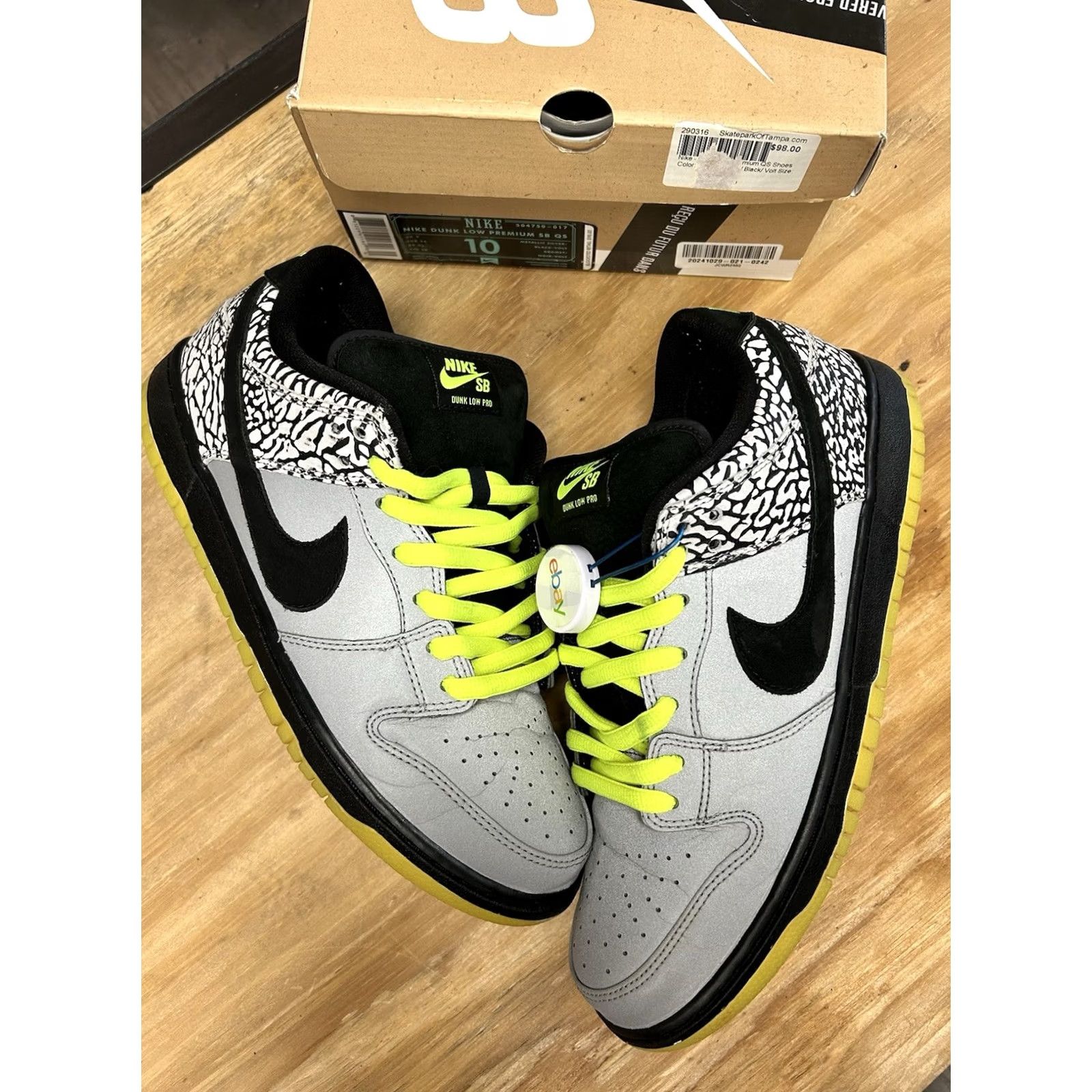 Nike Nike SB Dunk Low DJ Clark Kent x Primitive 112 - US 10 - Multicolor - Low Top - Used - 2013 - Box & Laces Included - Men Size US 9 / EU 42 - 4 Thumbnail