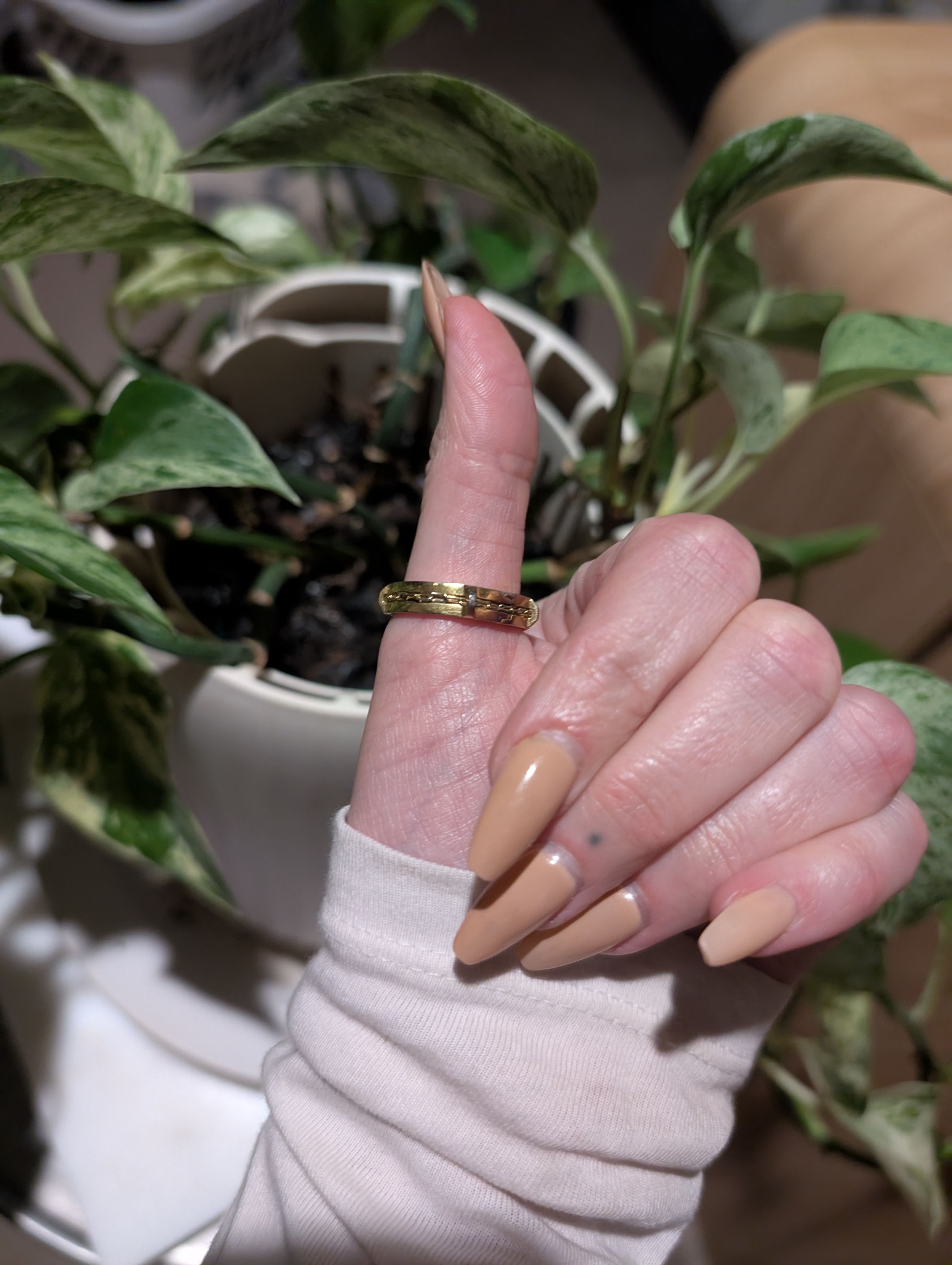 Other Bliss Lau Gold Plated Caveat Ring Size ONE SIZE - 4 Thumbnail