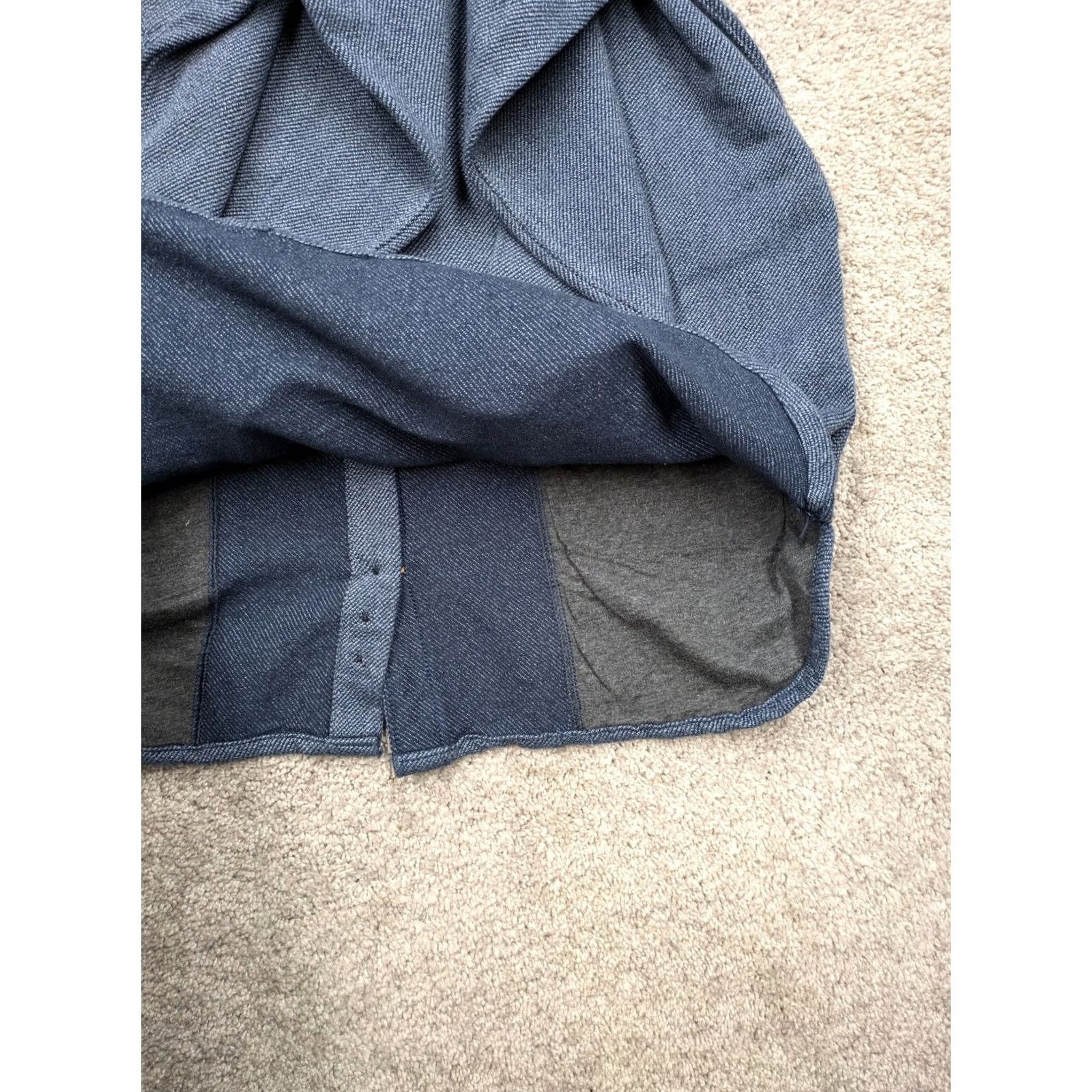 Carhartt Carhartt Women Blue Shirt Jacket Shacket Medium LOOSE Fit Side Pocket Casual Workwear Cotton NWT Size M / US 6-8 / IT 42-44 - 6 Thumbnail