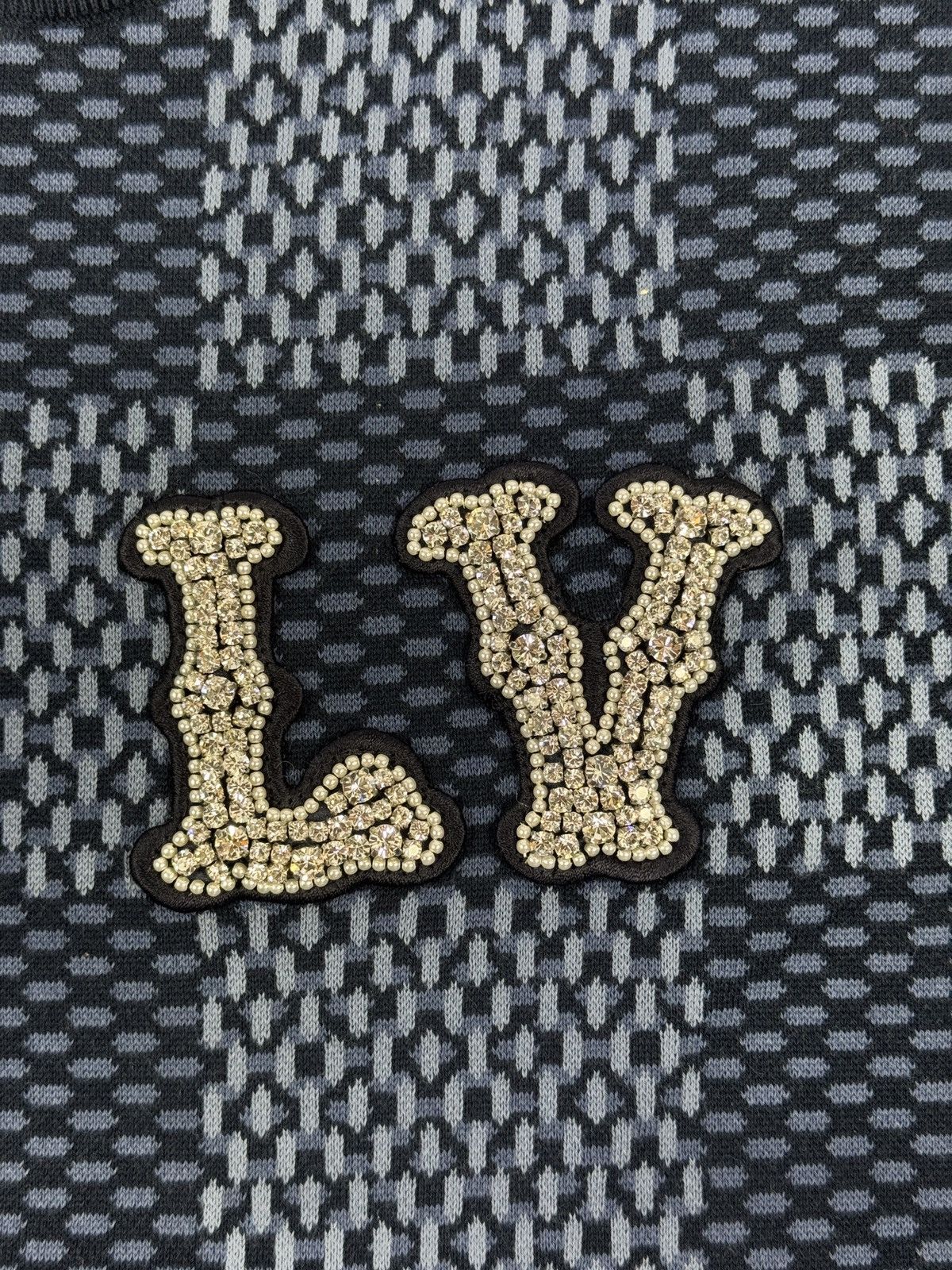 Louis Vuitton DAMIER LV CRYSTAL CREWNECK T-SHIRT Size US M / EU 48-50 / 2 - 3 Thumbnail
