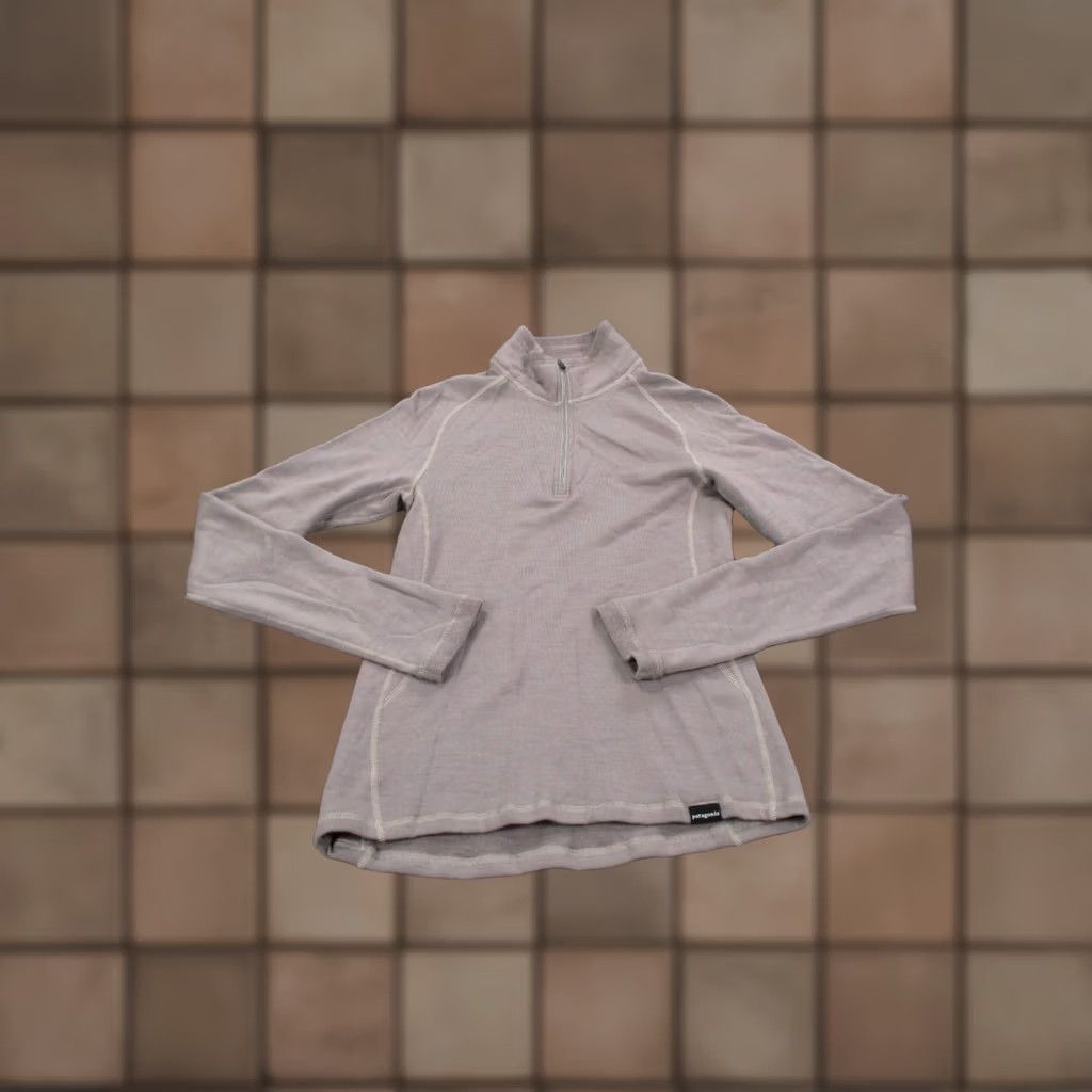 Patagonia Patagonia Jacket Women S Merino Wool Windbreaker 1/4 Zip Beige Size S Size S / US 4 / IT 40 - 1 Thumbnail