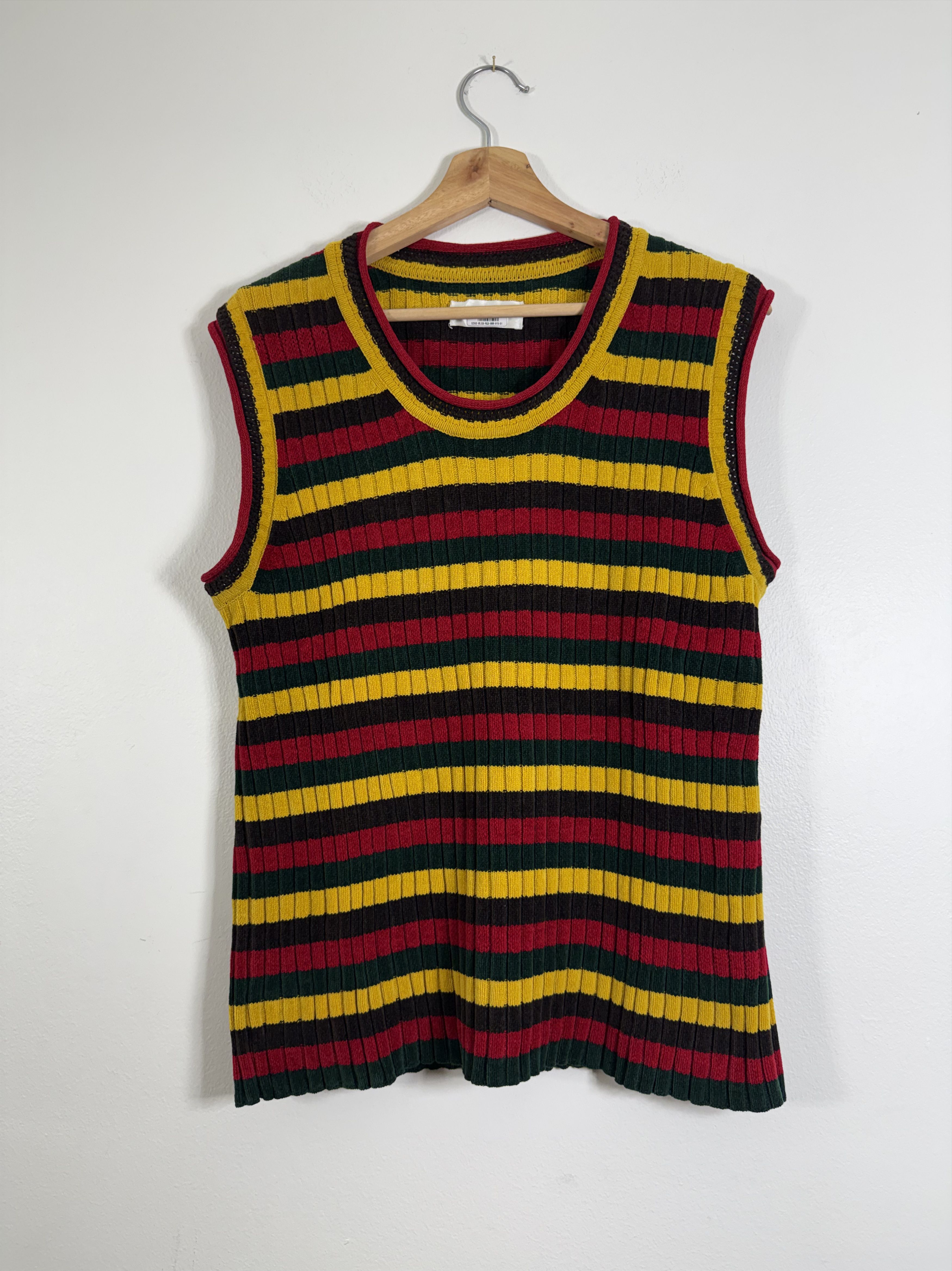 Wales Bonner 21SS Chenille Knit Multicolor Vest Size US M / EU 48-50 / 2 - 1 Thumbnail