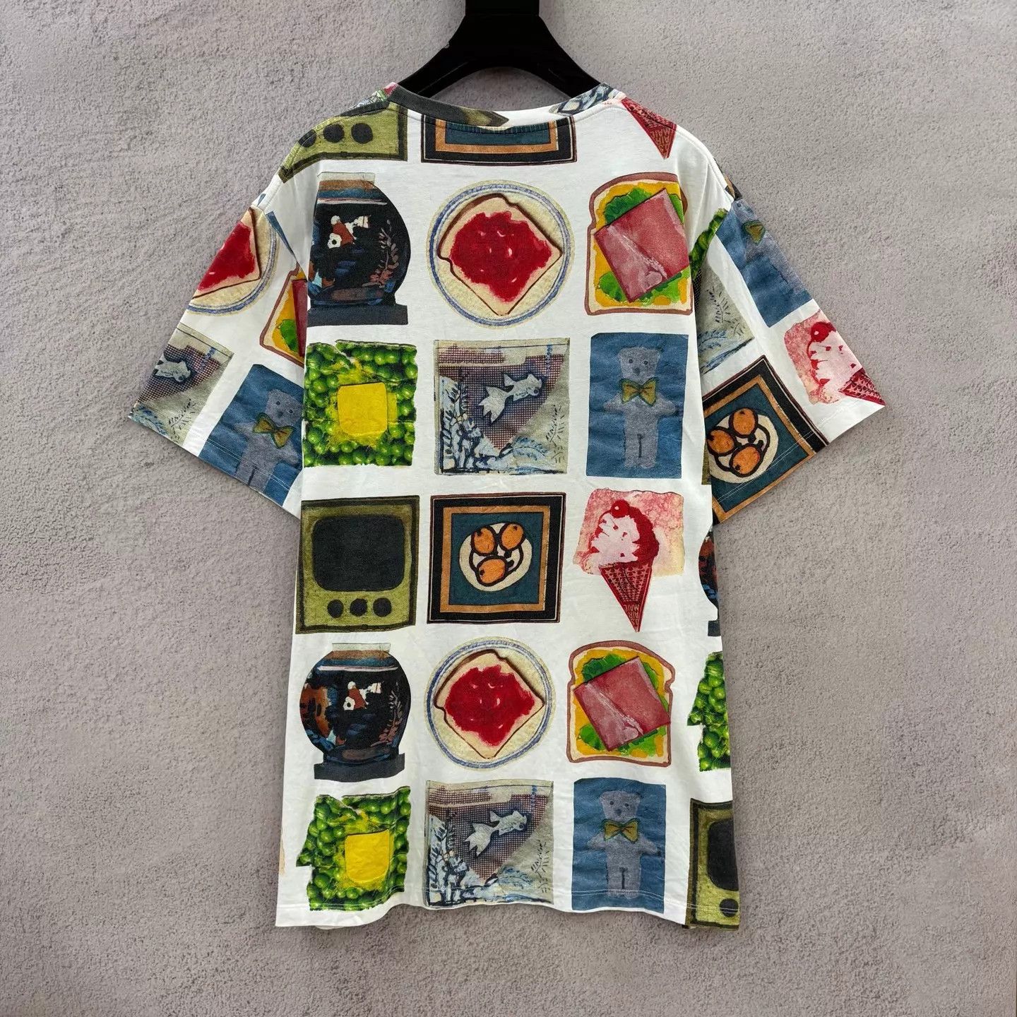 Louis Vuitton LOEWE FW21 Print Short Sleeve Tee Men's White S Size US S / EU 44-46 / 1 - 2 Thumbnail