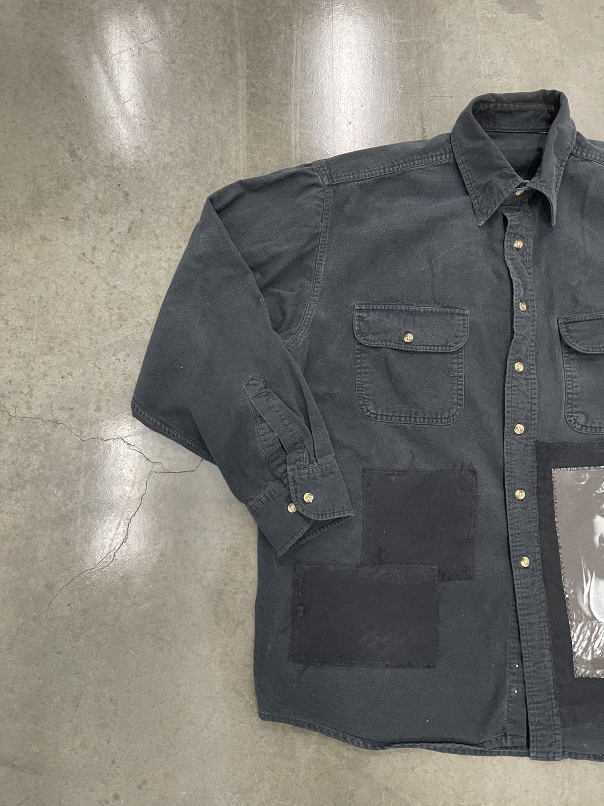 Other MA RAINEY "MOONSHINE BLUES" PATCHWORK BLACK FLANNEL SHIRT Size US L / EU 52-54 / 3 - 3 Thumbnail