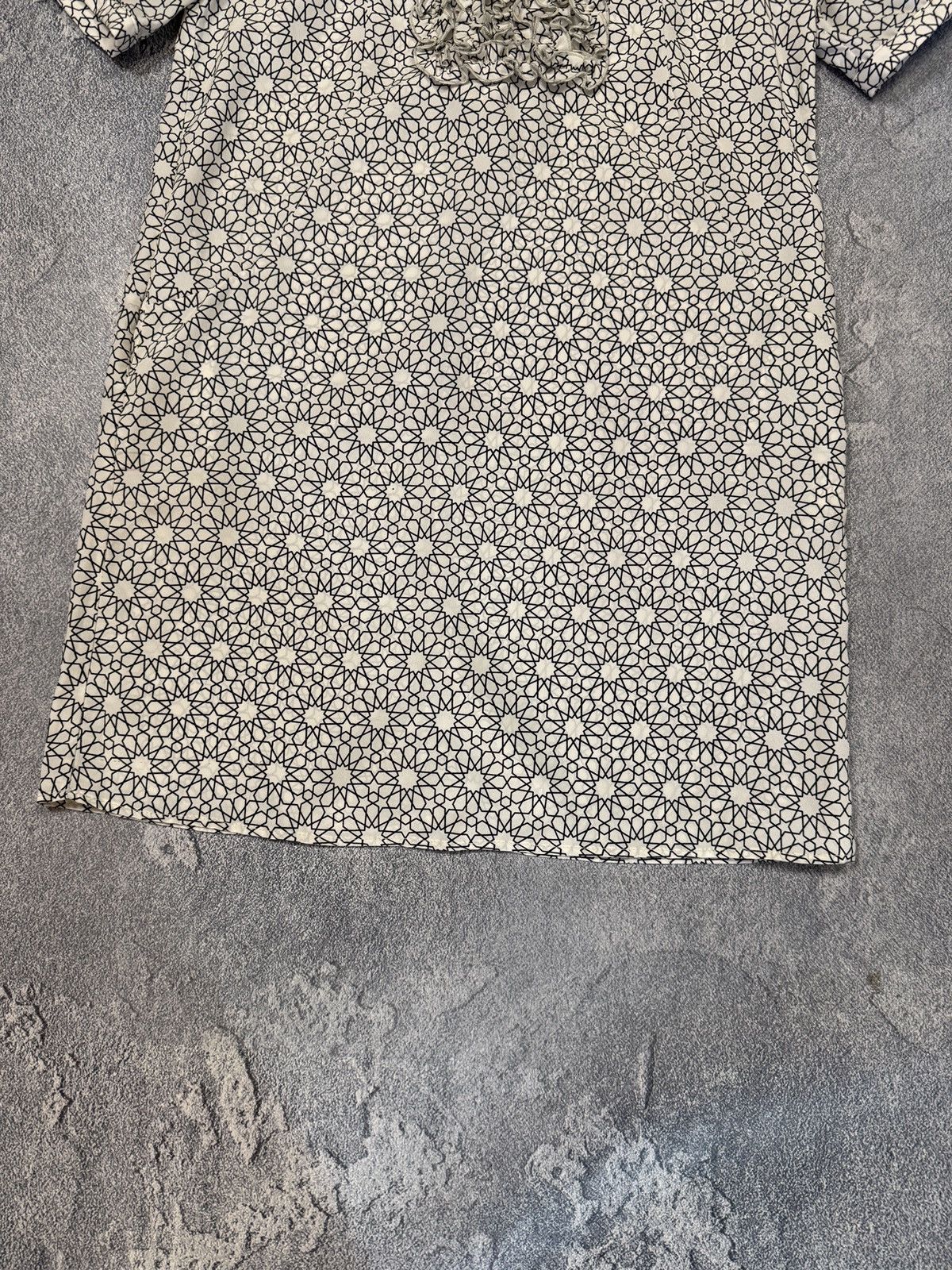 Marni Marni Geometric Print Top Ruffle Front Dress Size L / US 10 / IT 46 - 5 Thumbnail