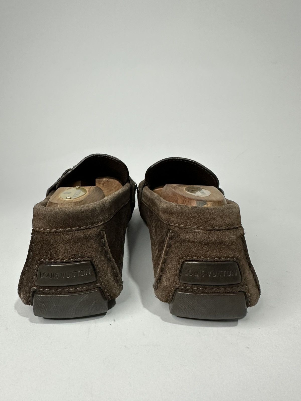 Louis Vuitton Louis Vuitton Monte Carlo Brown Suede Logo Loafers. Size US 8 / EU 41 - 4 Thumbnail