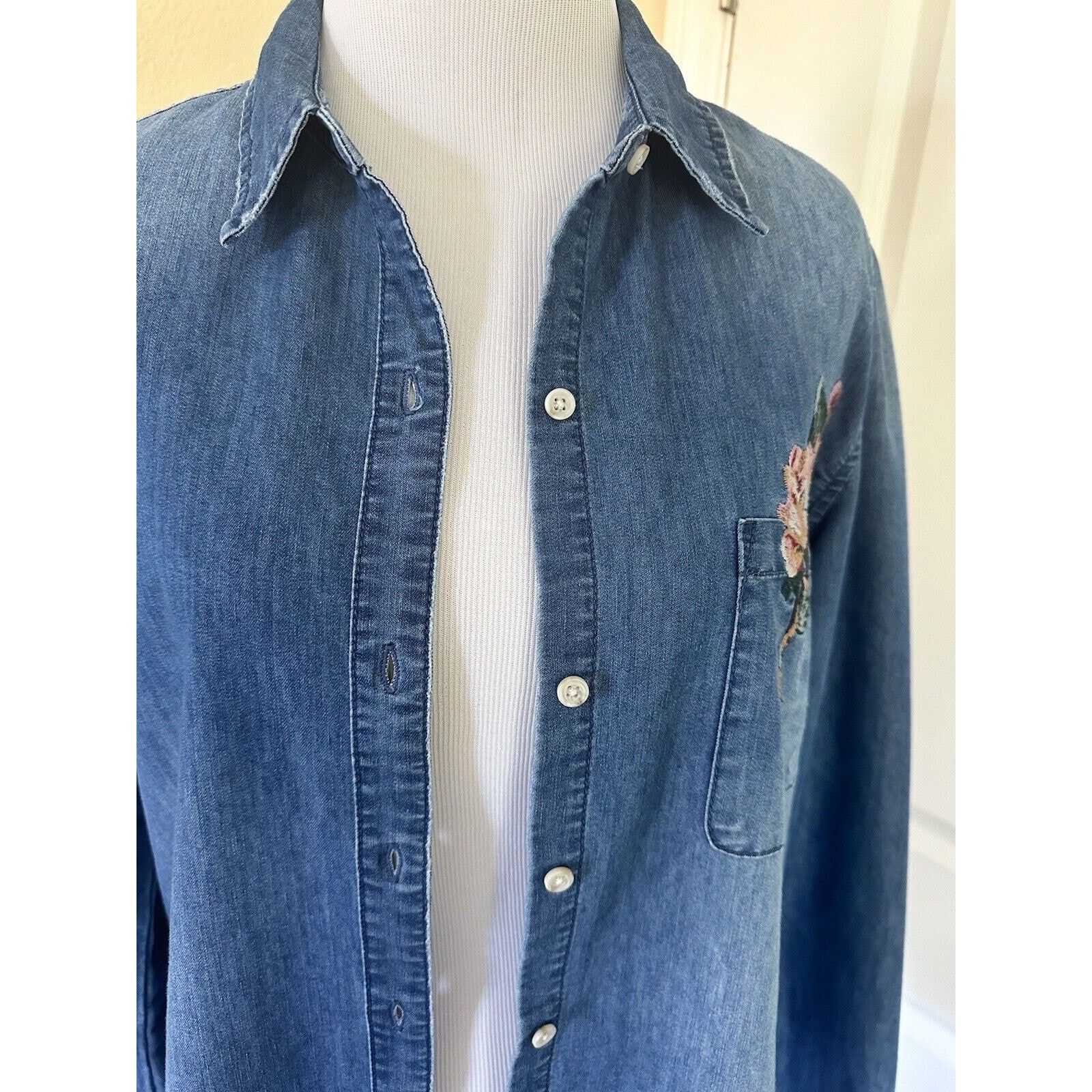 Joe's Joe’s Denim Women’s Shirt Floral Embroidery Size Small Size S / US 4 / IT 40 - 7 Thumbnail