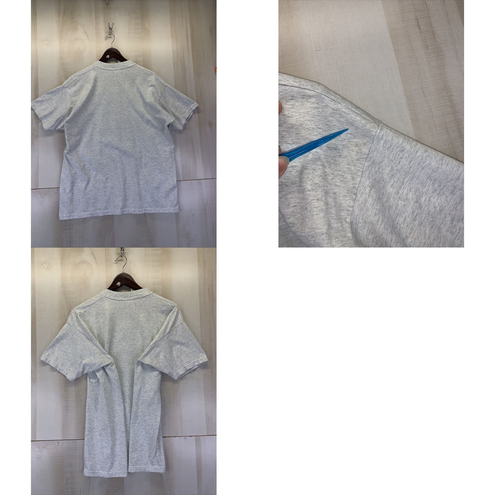 Fruit Of The Loom VINTAGE Moving Vietnam Memorial Pontiac Michigan Mens Graphic T Shirt Gray XL 90s Military Size US XL / EU 56 / 4 - 9 Thumbnail