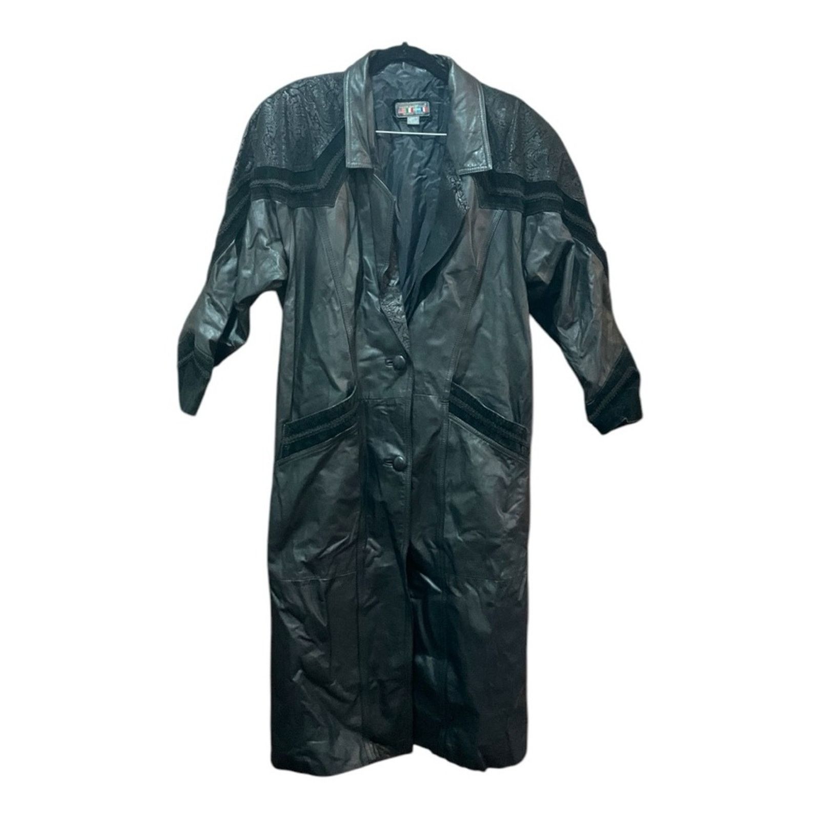 Other Paris Sport Club Leather Coat Size M / US 6-8 / IT 42-44 - 1 Thumbnail
