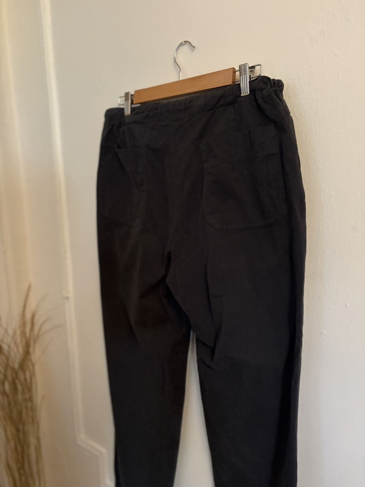 Stoffa Stoffa Single Pleat Peached Cotton Trouser (Dark Indigo) Size US 31 - 7 Thumbnail