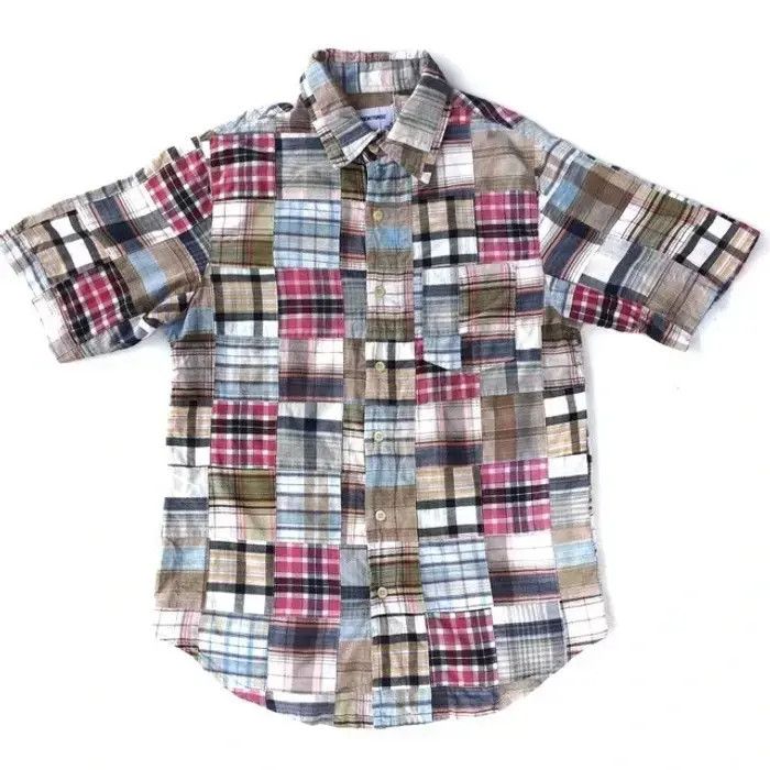 Japanese Brand Exhibitionist Patchwork Design Shirt Button Up Size US S / EU 44-46 / 1 - 1 Thumbnail