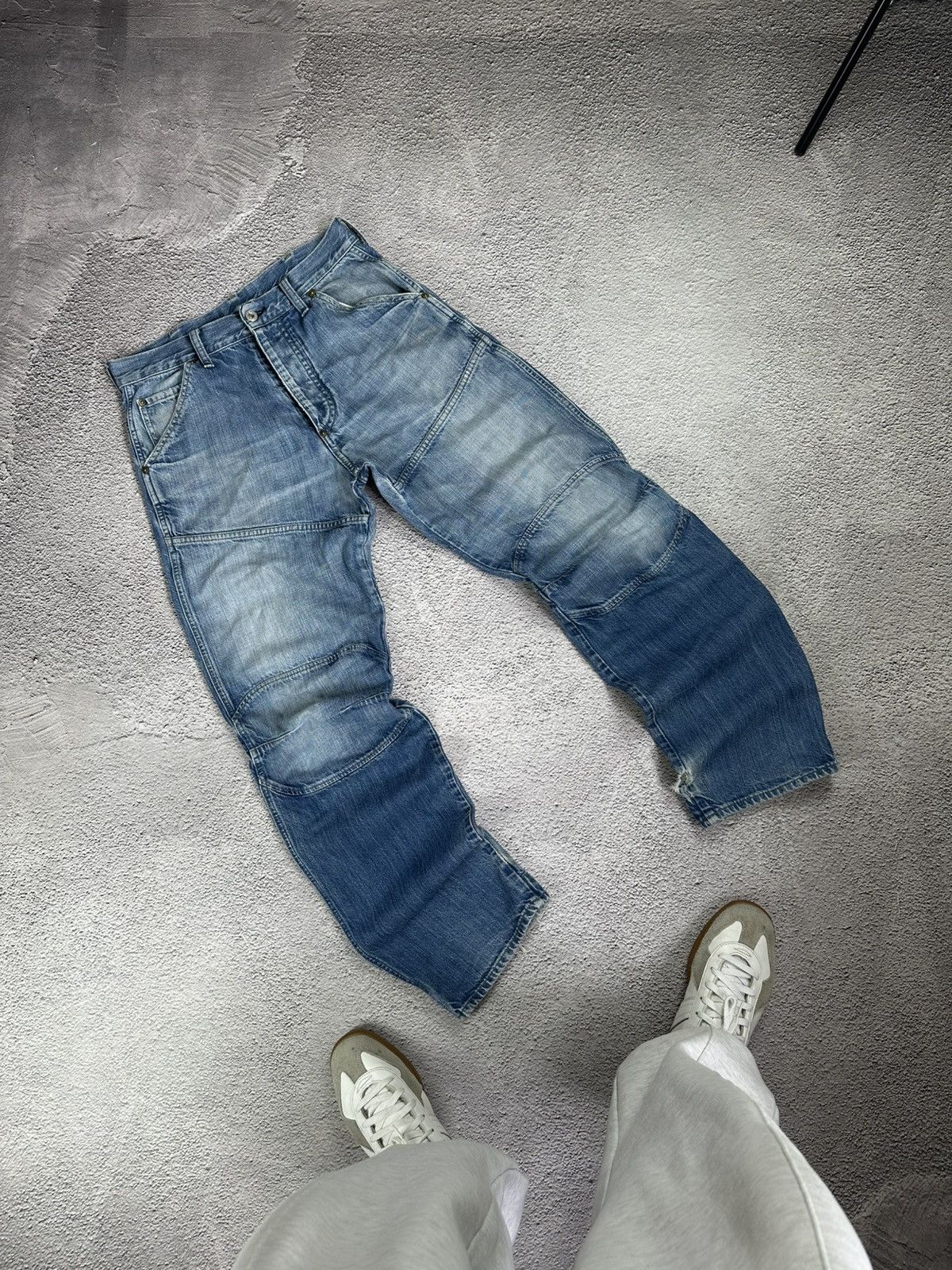 G-Star × Vintage G-Star RAW 3D Arc Denim Jeans Distressed Workwear Style Size US 30 / EU 46 - 1 Thumbnail