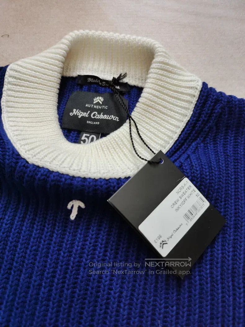 Nigel Cabourn Nigel Cabourn Blue sweater Size US M / EU 48-50 / 2 - 2 Thumbnail