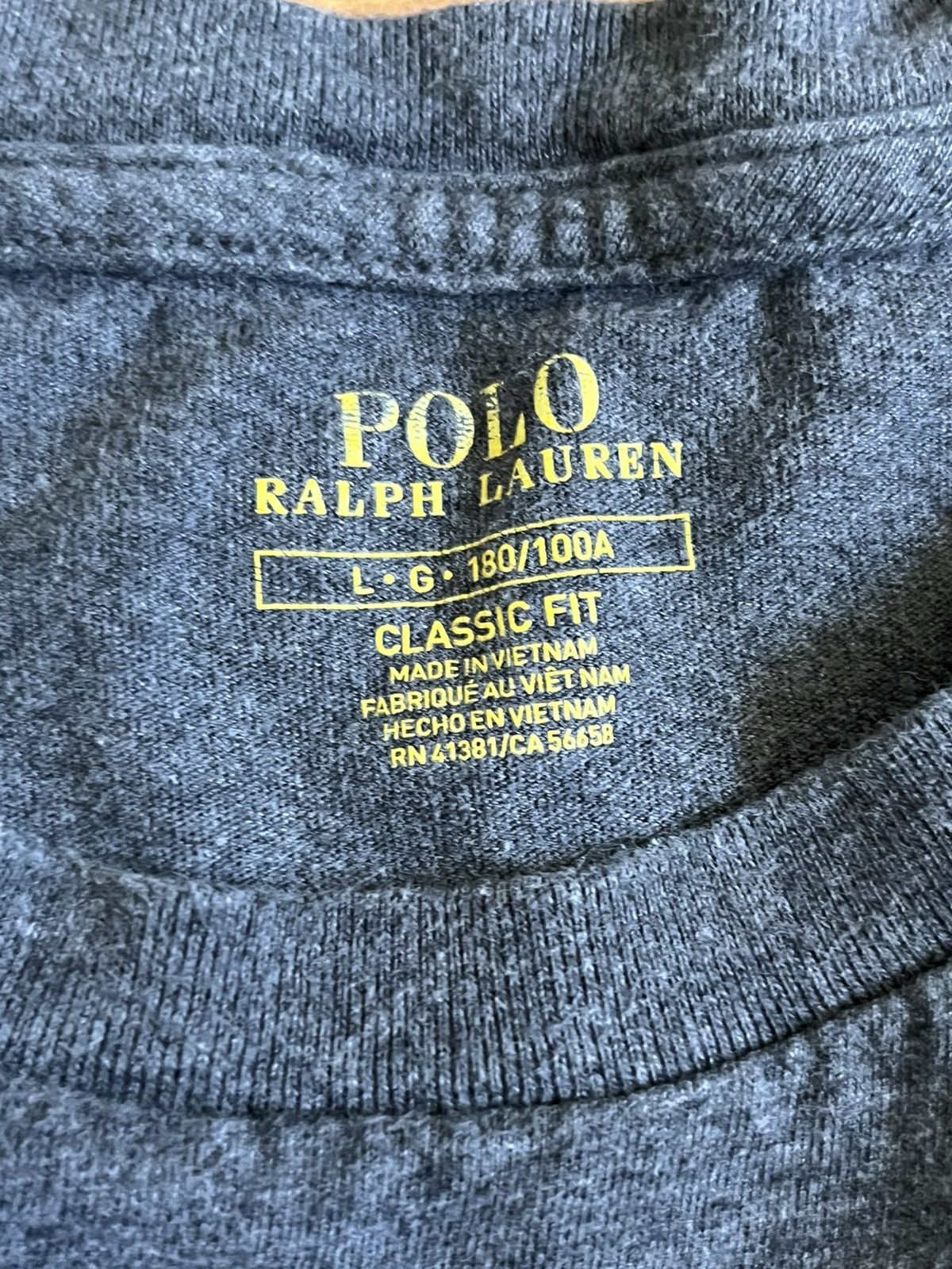 Polo Ralph Lauren Polo Ralph Lauren Short Sleeve Solid Pocket Crewneck Tee Size US L / EU 52-54 / 3 - 4 Thumbnail