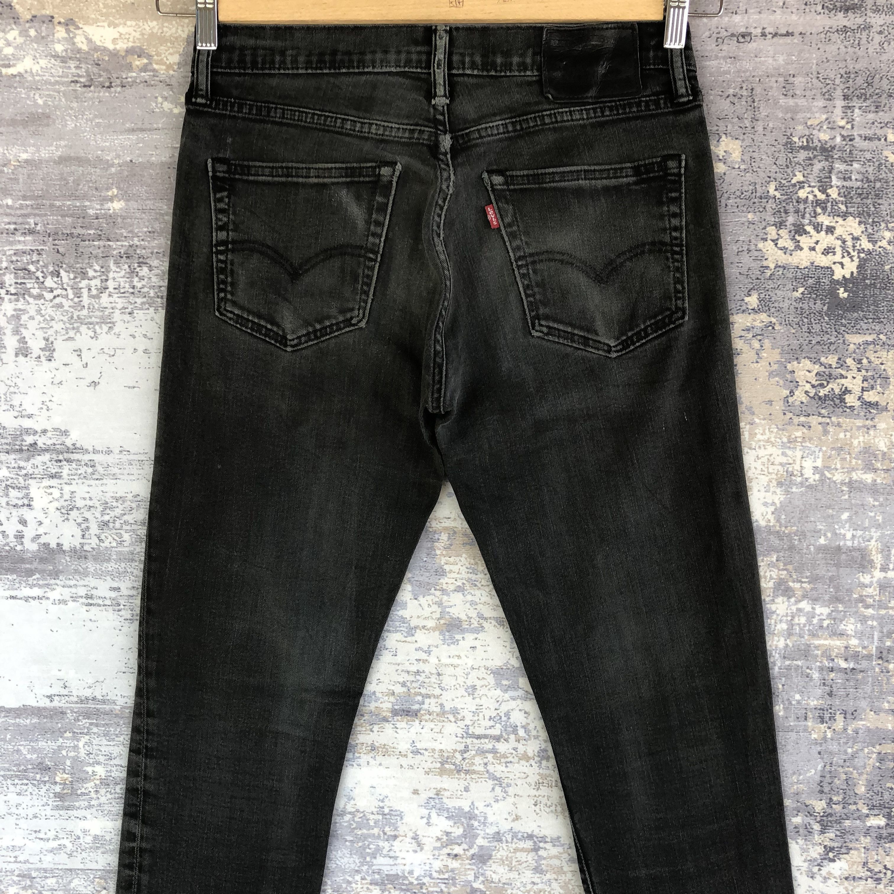 Levi's × Vintage Foundry Vintage Levis 511 Faded Black Jeans Levis Denim Pants Size US 30 / EU 46 - 4 Thumbnail