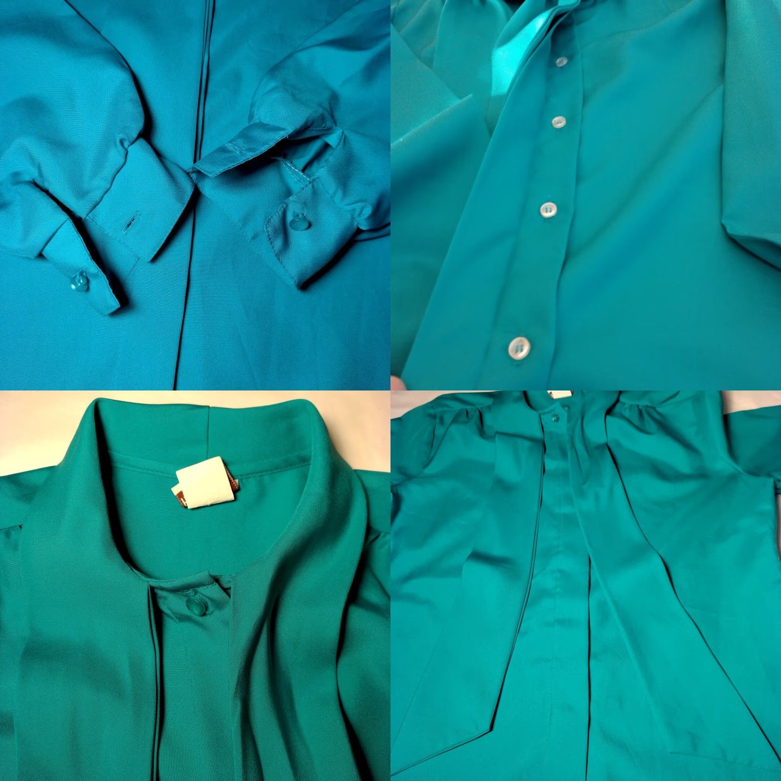 Vintage VINTAGE Classic Fashions Blouse Women 8 Tie Neck Long Balloon Sleeve Button Up Size M / US 6-8 / IT 42-44 - 8 Thumbnail